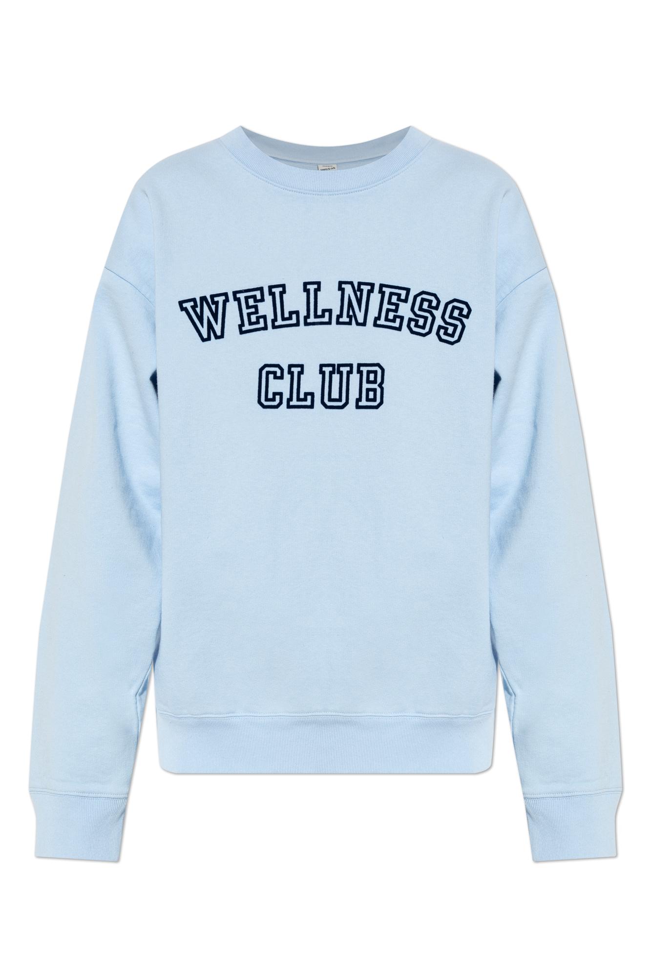 その他 Sporty & Rich Wellness Club Logo Crop Sweatshirt CR876FO Sporty & Rich - SPORTY & RICH HEALTH WELLNESS CREST CROPPED