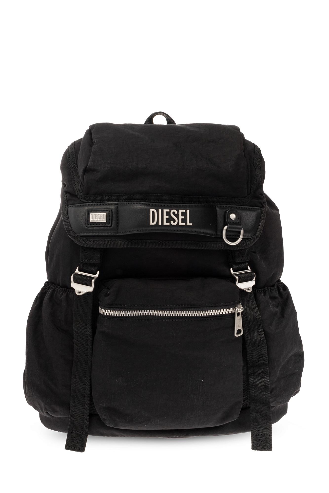 DIESEL 'logos' Backpack in Black for Men | Lyst UK