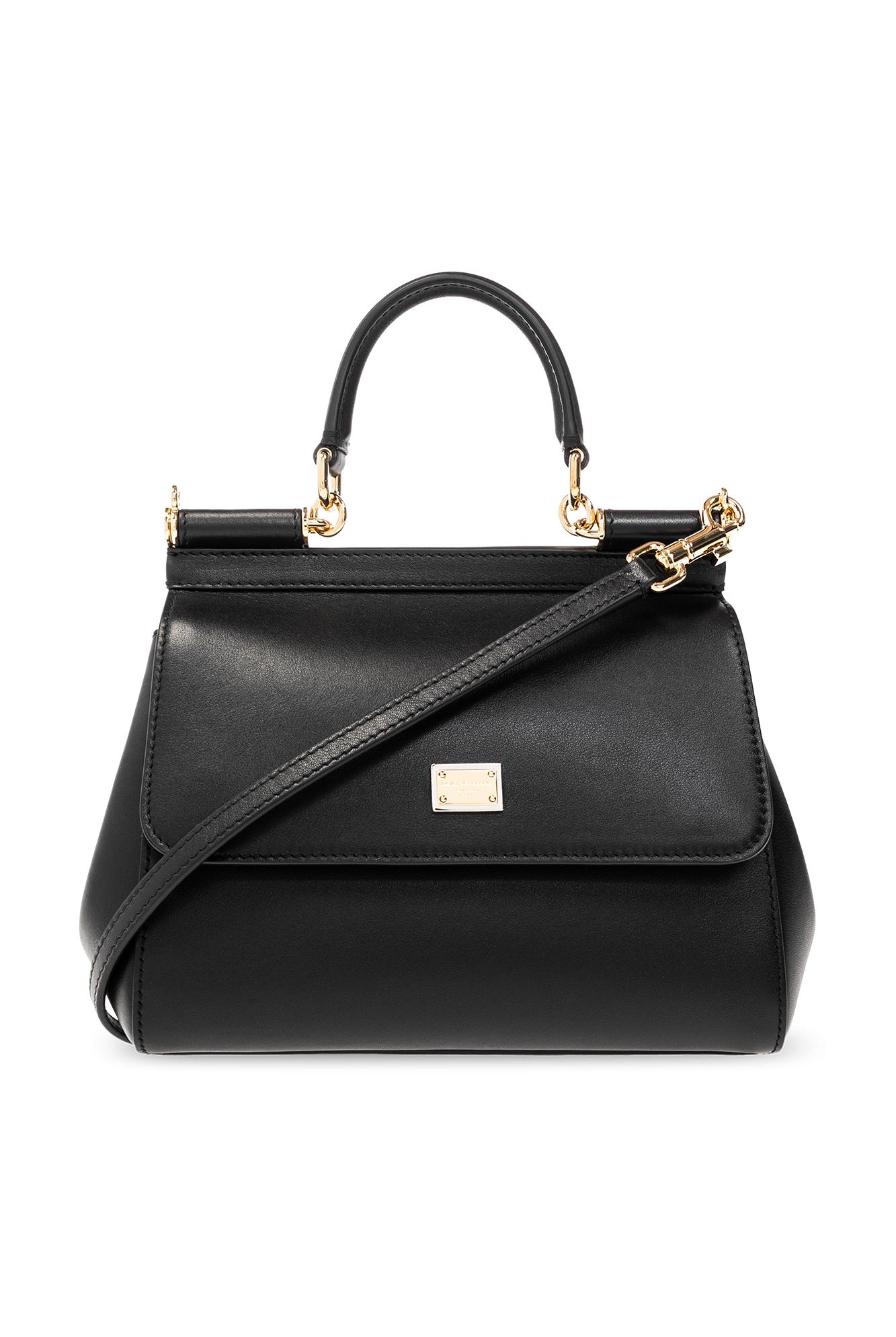 Dolce & Gabbana 'sicily Medium' Shoulder Bag in Black