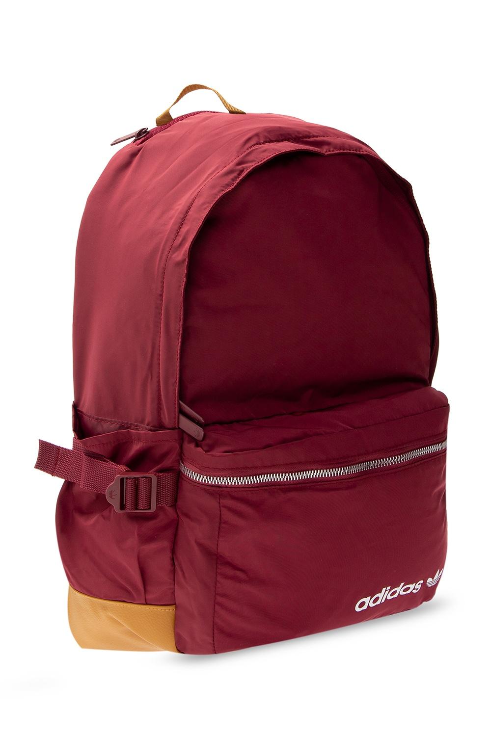 adidas Originals Logo Backpack Burgundy in Red for Men - Lyst