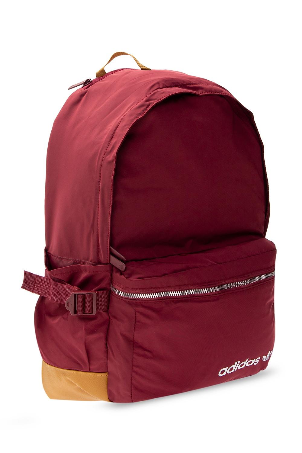 burgundy adidas backpack