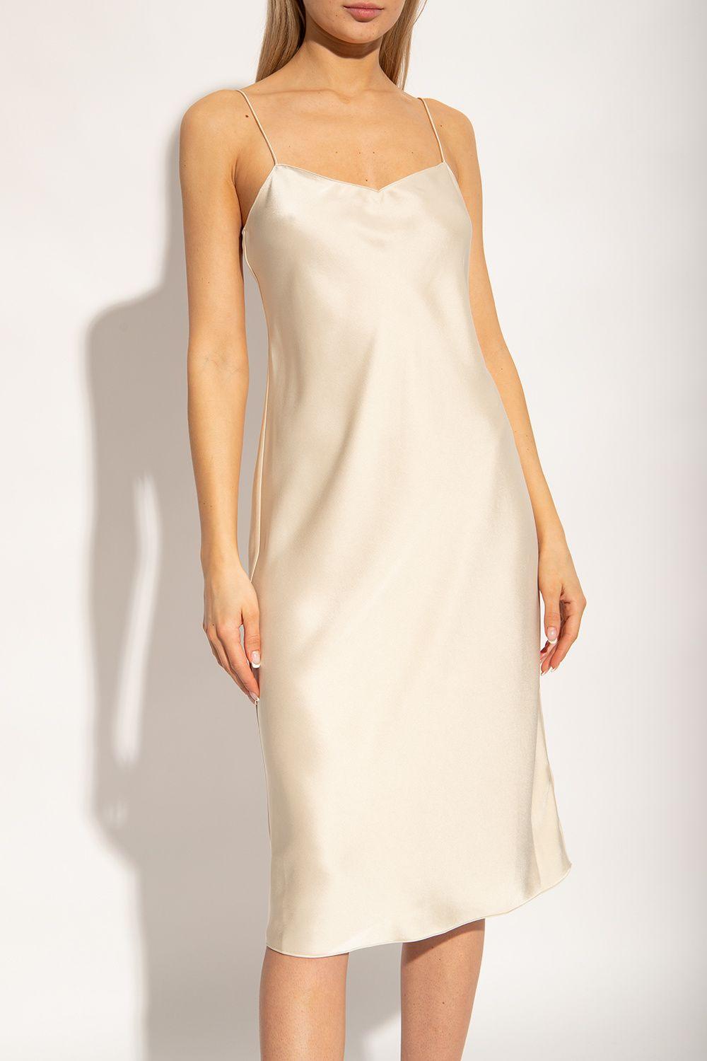 Theory Slip Dress in Natural | Lyst