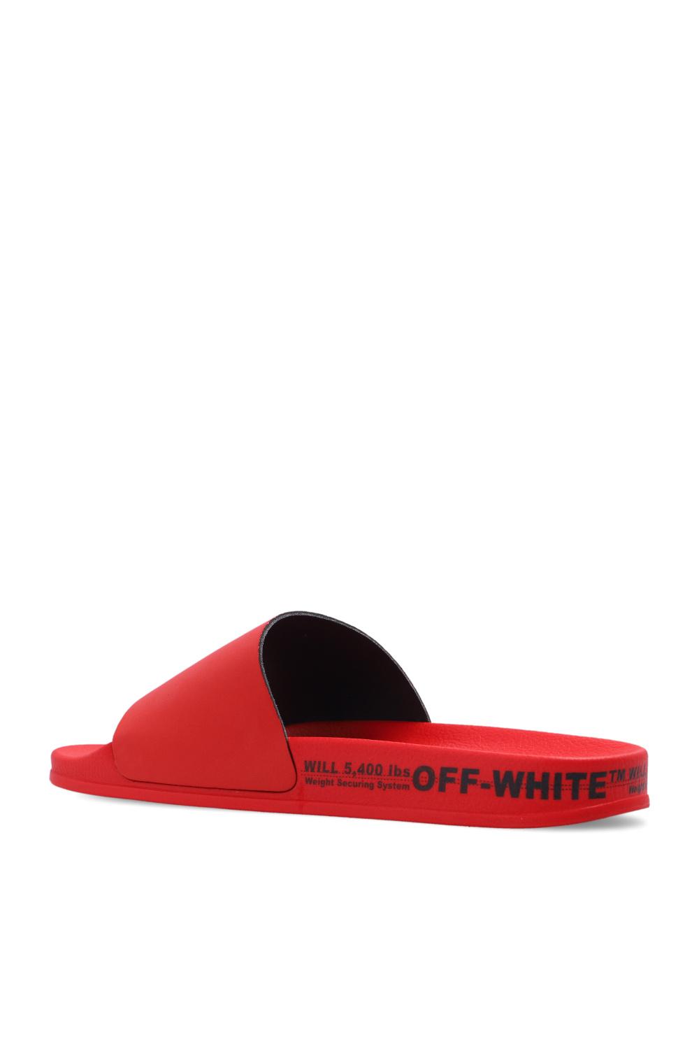 Off-White c/o Virgil Abloh Rubber Sandals in Red for Men slides and flip flops Sandals and flip-flops Mens Shoes Sandals 