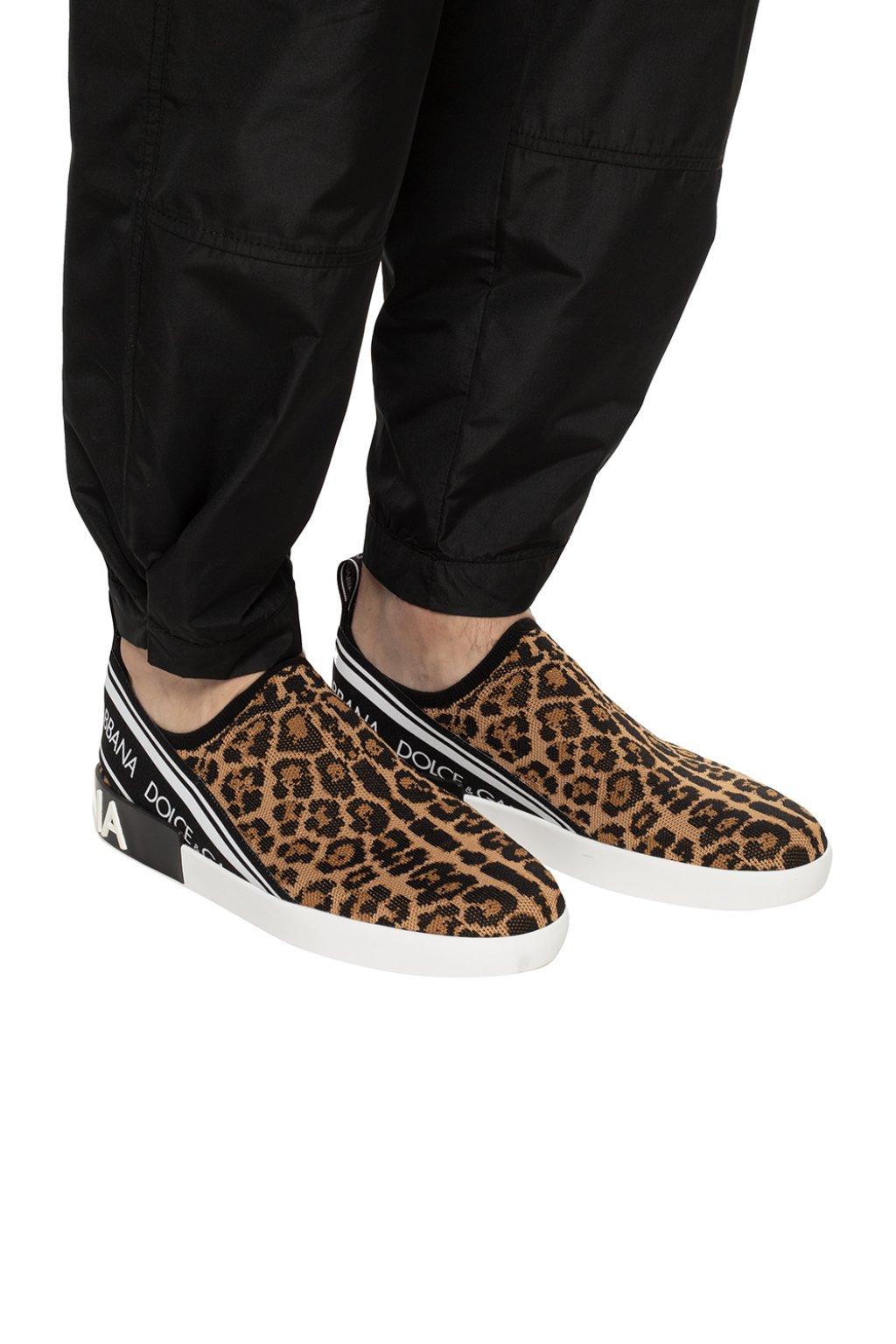 Dolce and gabbana leopard print shoes store