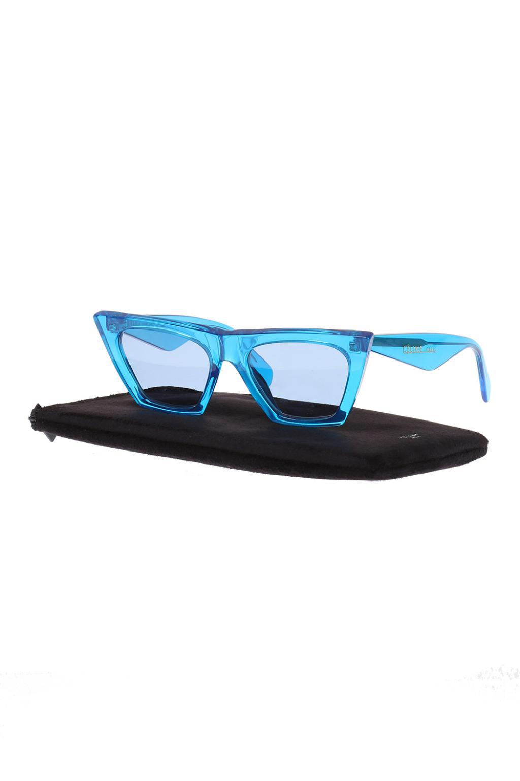 Celine 'edge' Sunglasses in Blue | Lyst