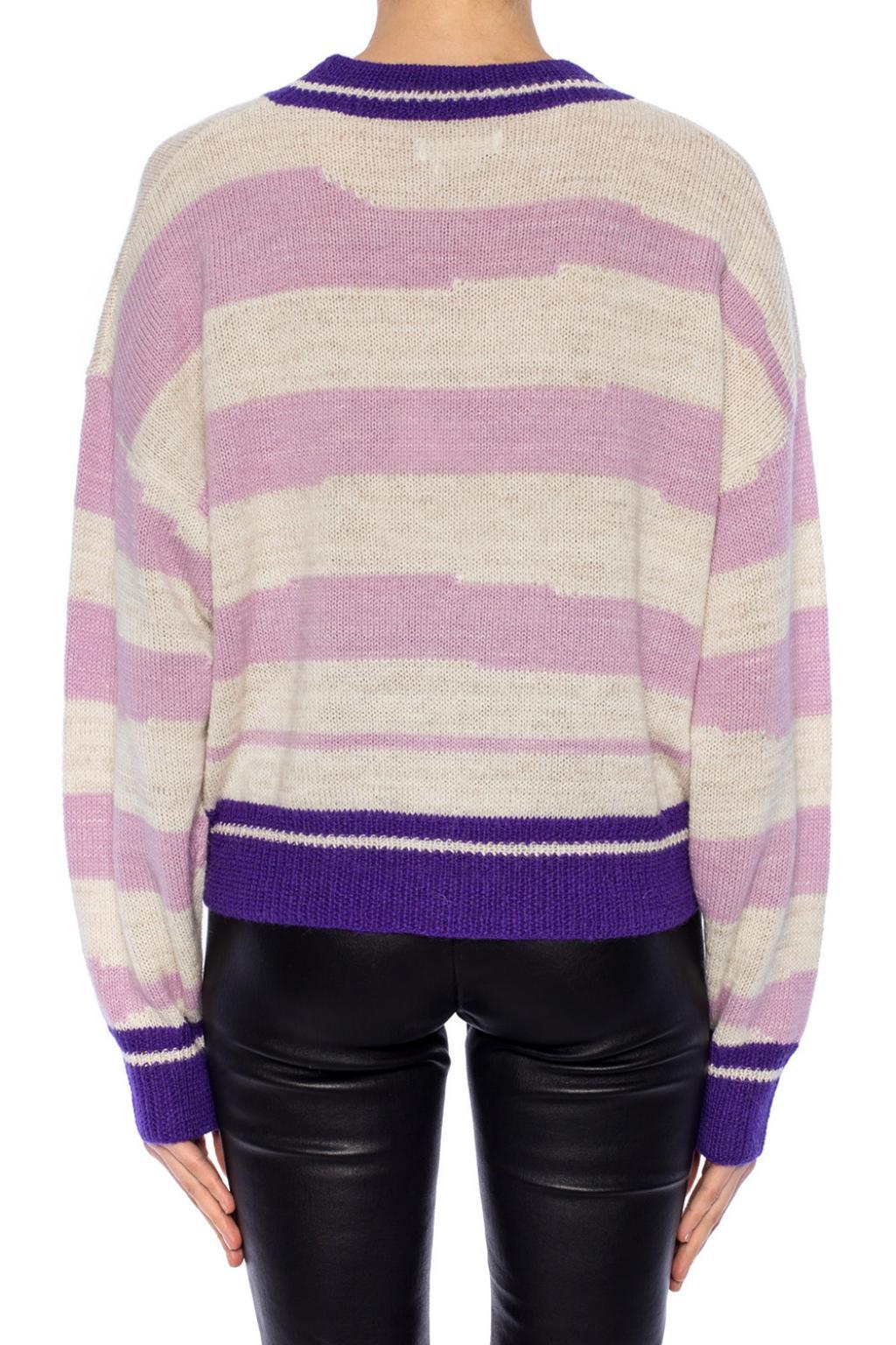 Isabel marant etoile glowy striped alpaca blend sweater best sale