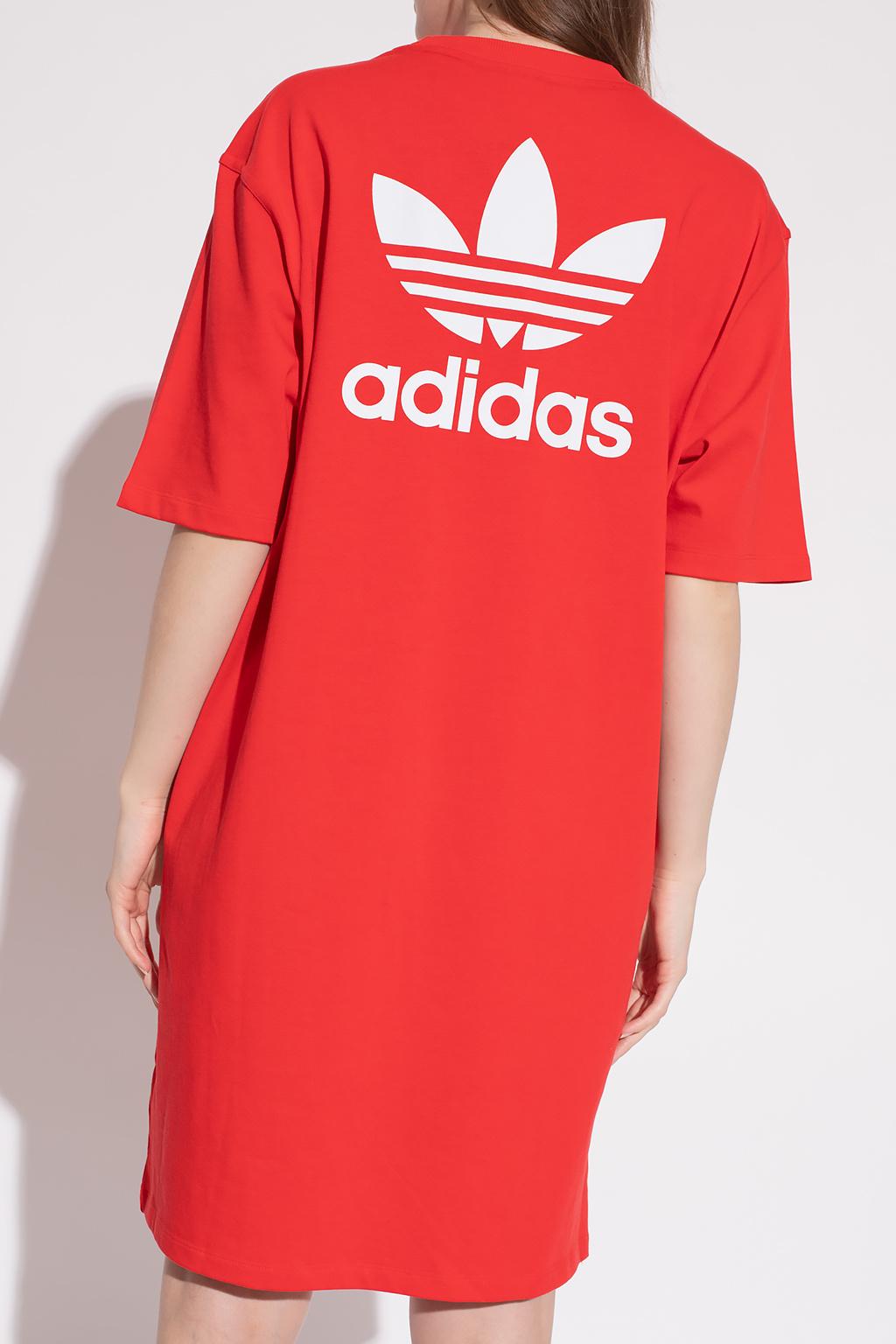 adidas Originals Dress With Logo in Red | Lyst