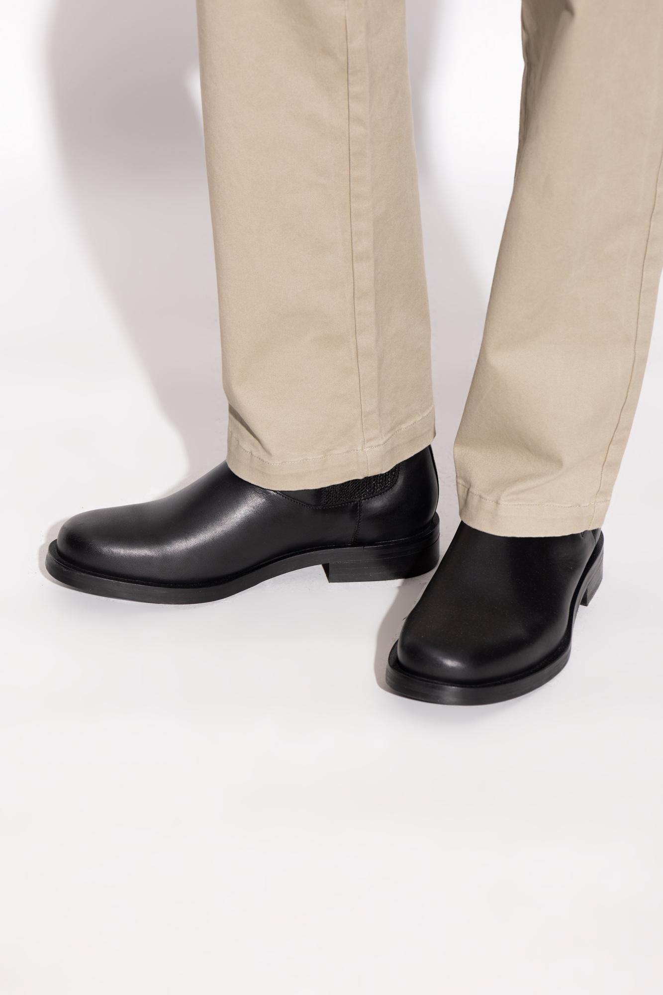 Allsaints Bloom Chelsea Cow Leather Boots in washed black NEW MENS 8 Amazon.com | AllSaints Men main image 3