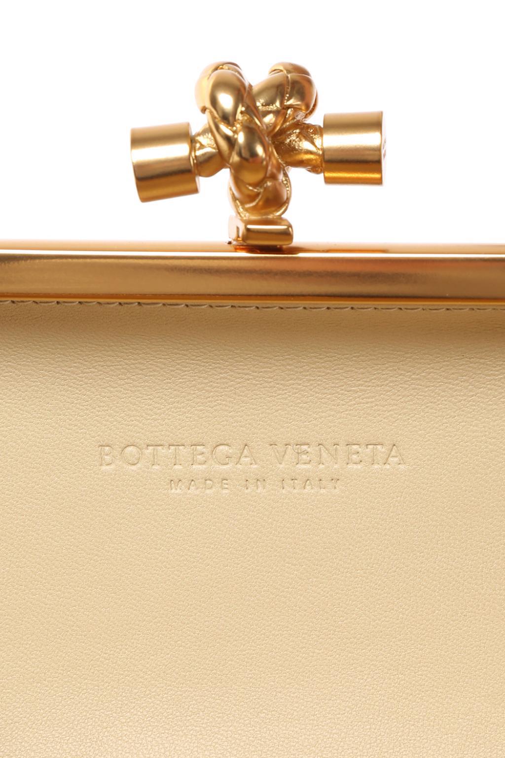 Bottega Veneta 'knot' Clutch in Metallic | Lyst