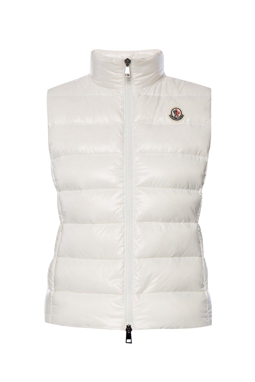 Moncler Synthetic 'ghany' Quilted Vest in White - Lyst