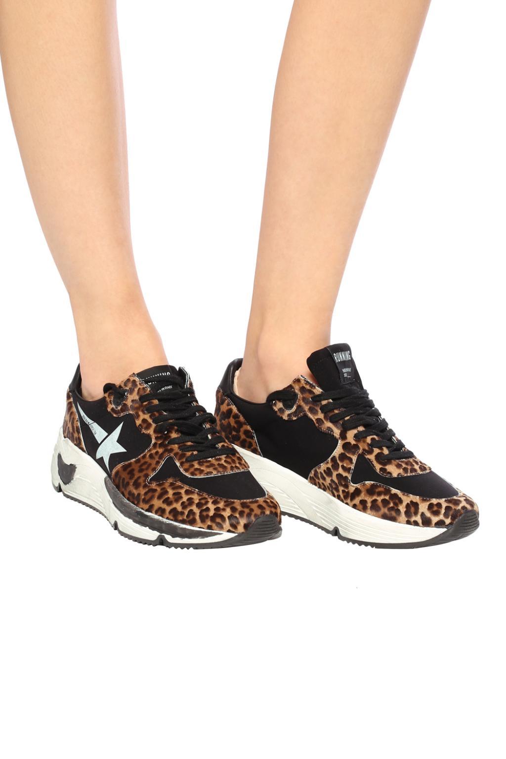 spice leopard running sole sneaker