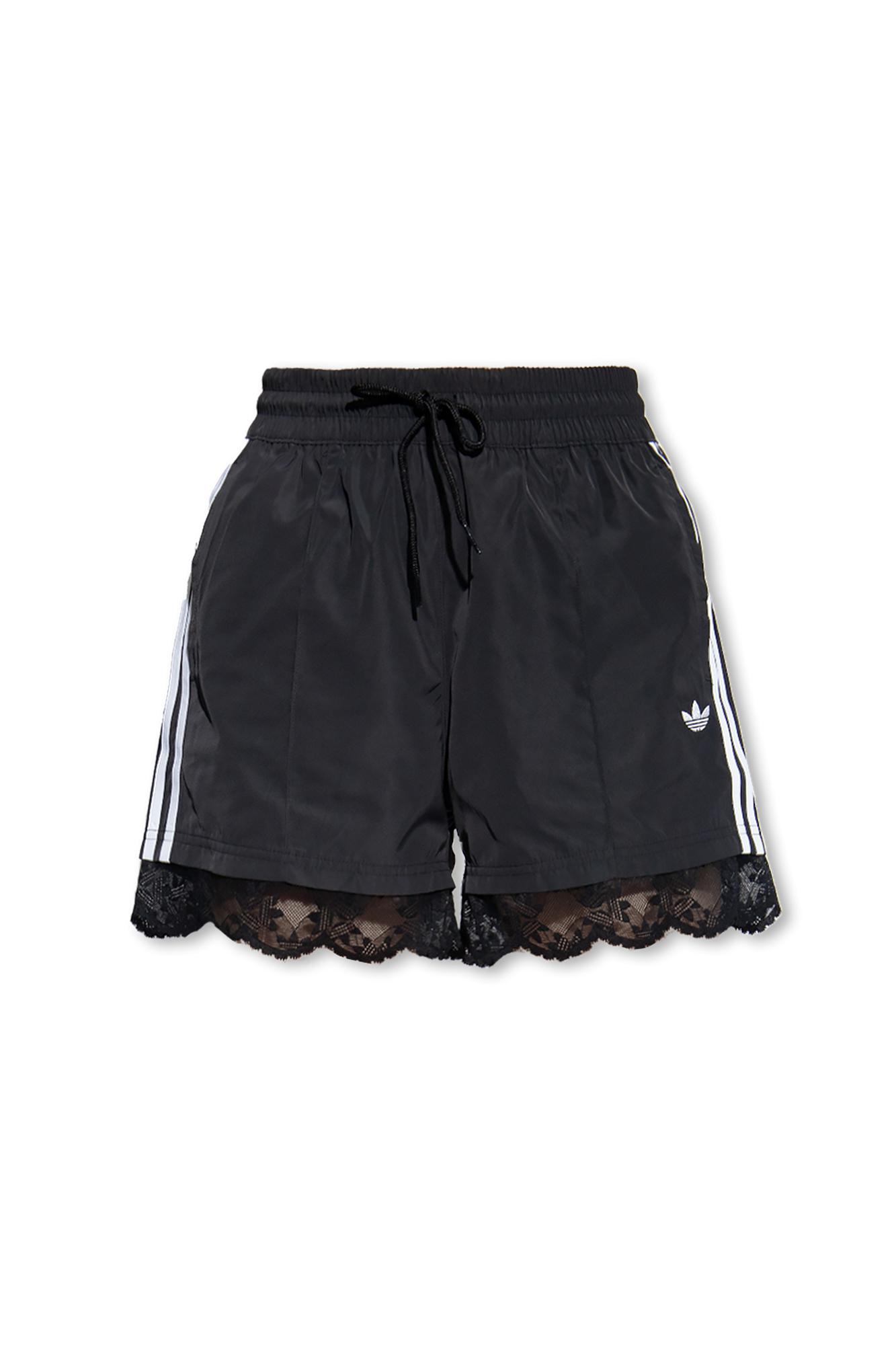 adidas Originals Lace-trimmed Shorts in Blue | Lyst