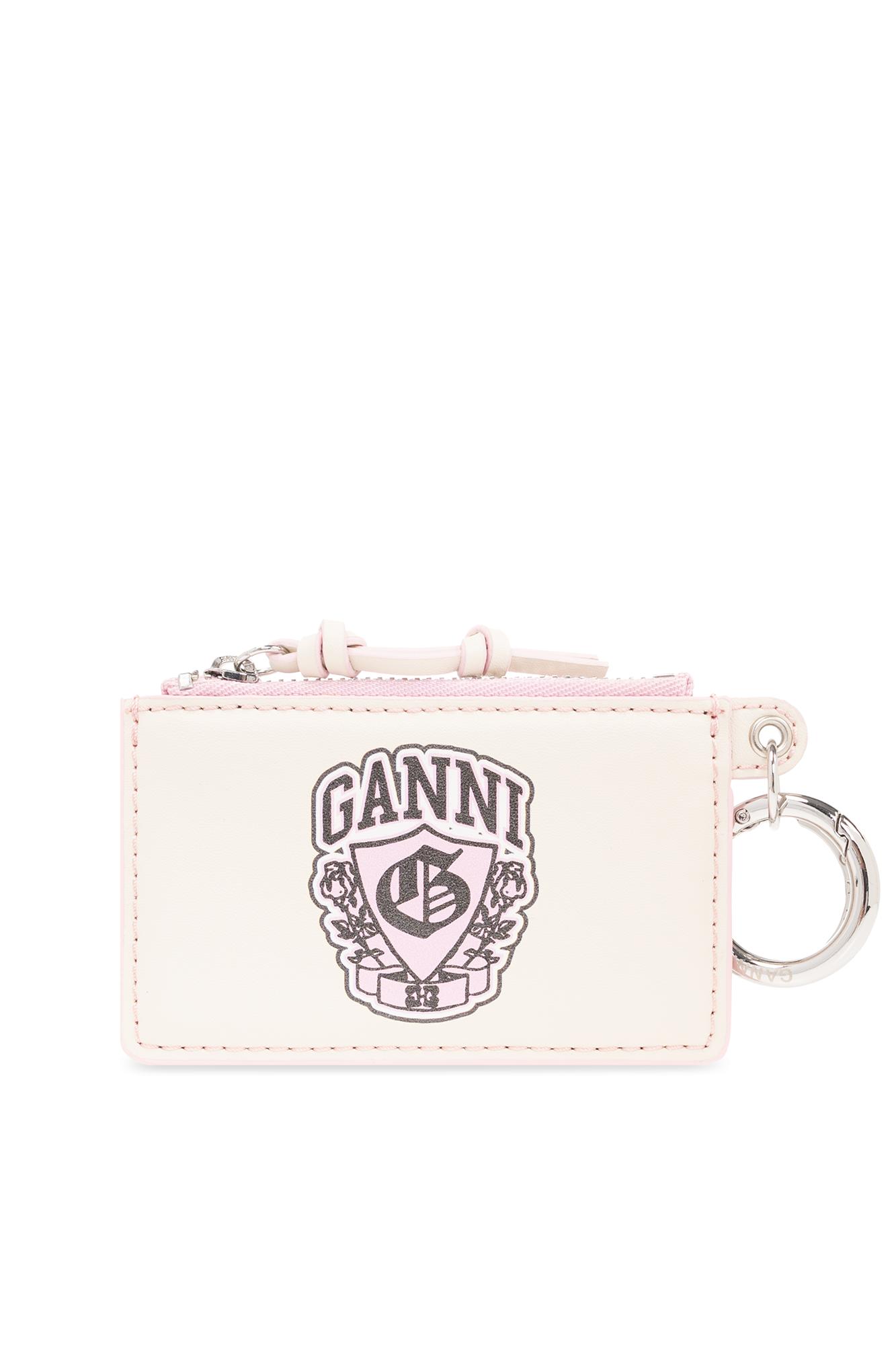 Ganni Card Holder in Pink | Lyst