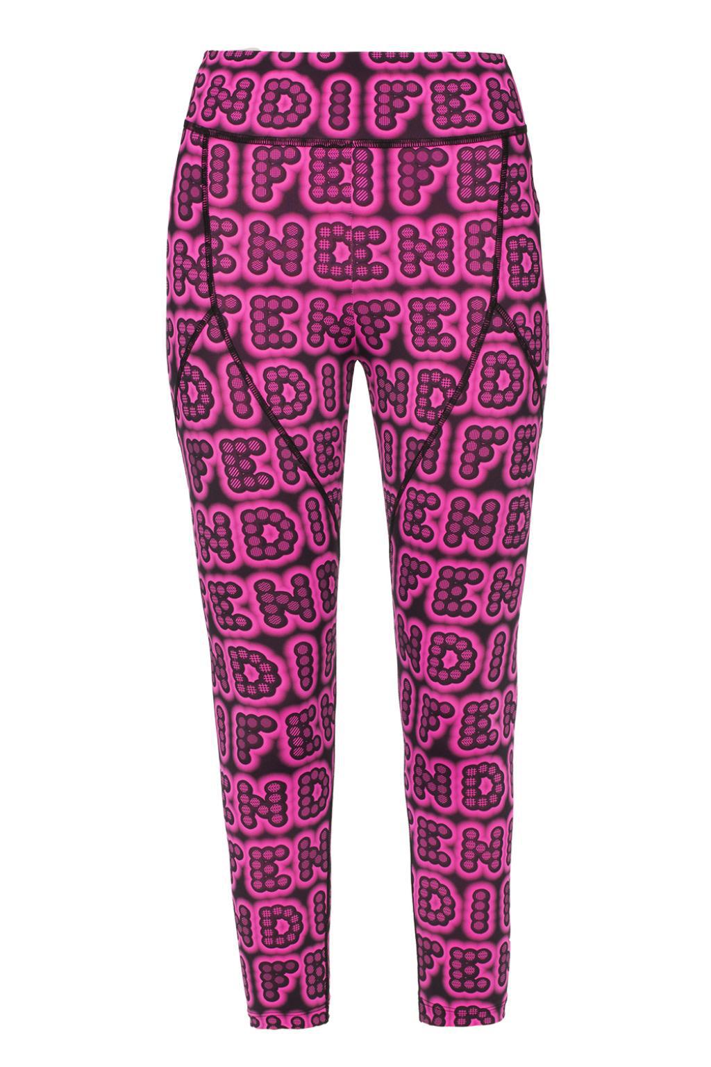 fendi leggings pink