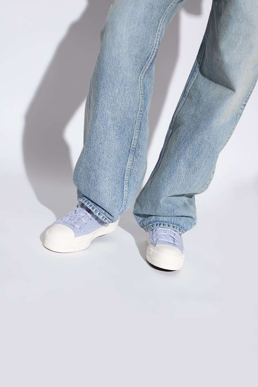 Converse 'sherpa Chuck Taylor Platform' Sneakers in Blue | Lyst