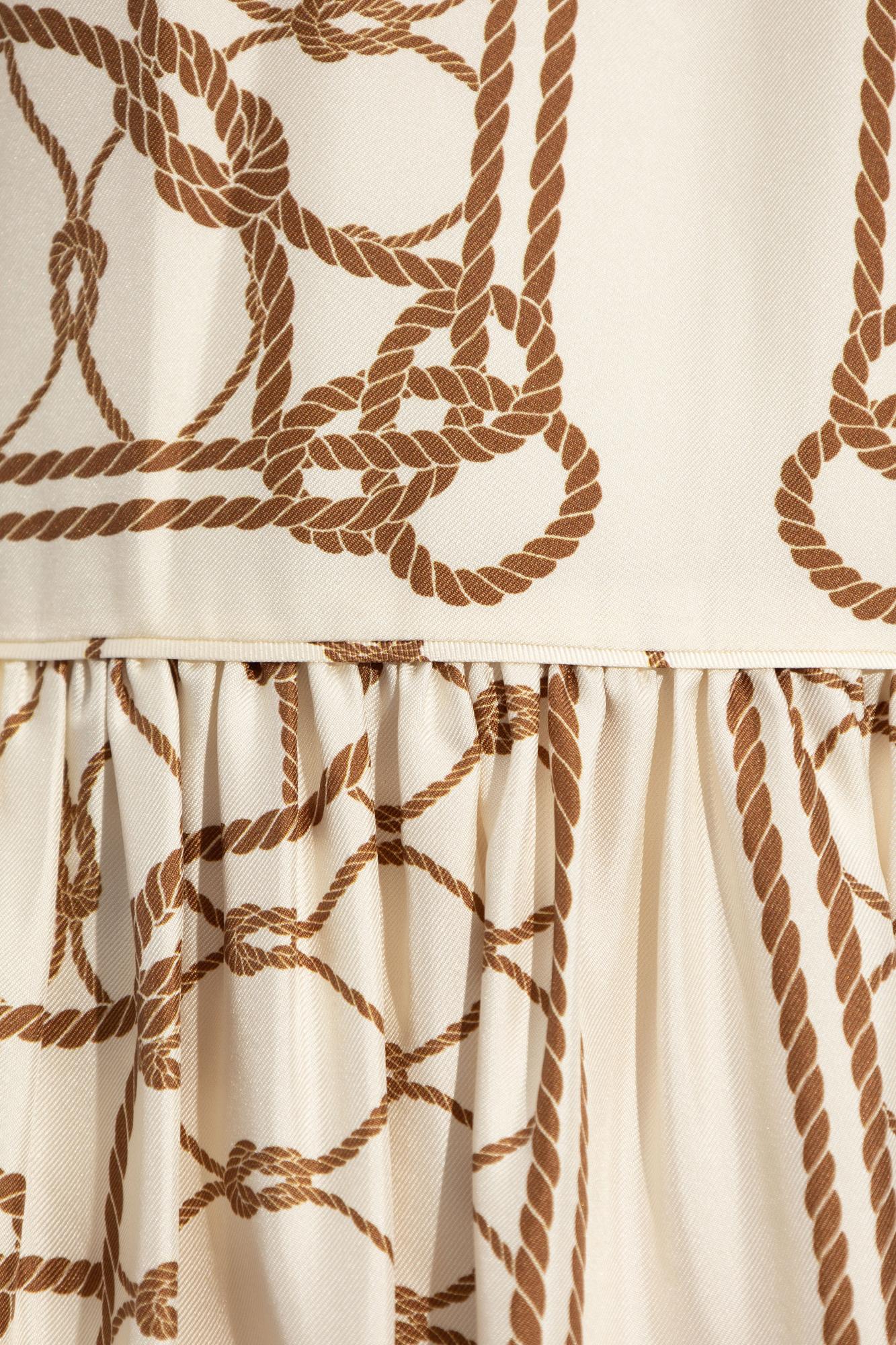 Tory Burch Silk Dress in Natural | Lyst display picture 1