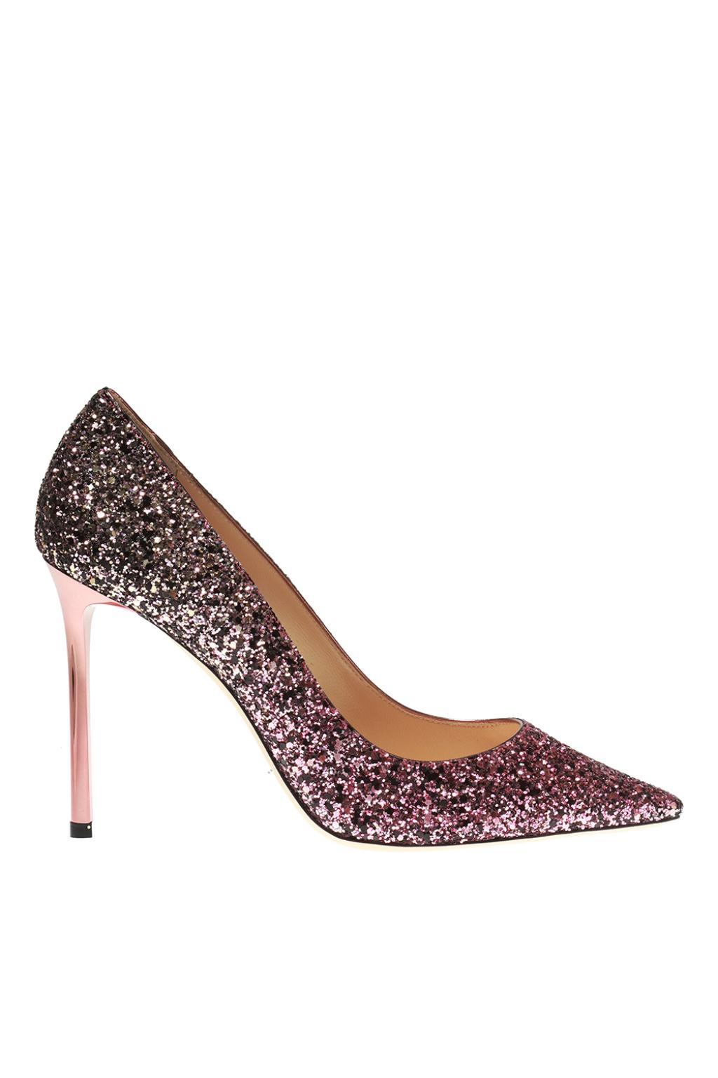 Jimmy Choo Leather 'romy' Stiletto Pumps in Pink - Lyst