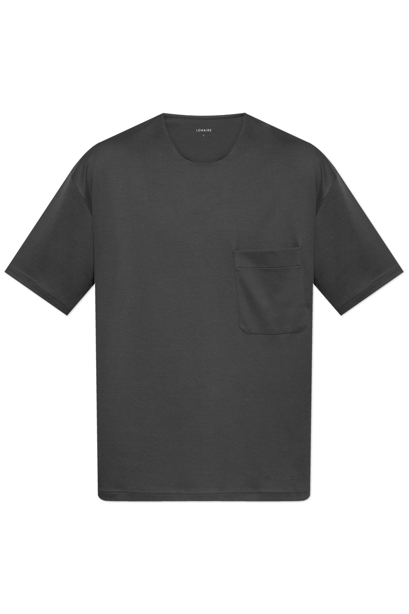 LEMAIRE マンツマンTシャツ LEMAIRE-Taupe-Patch-Pocket-T-