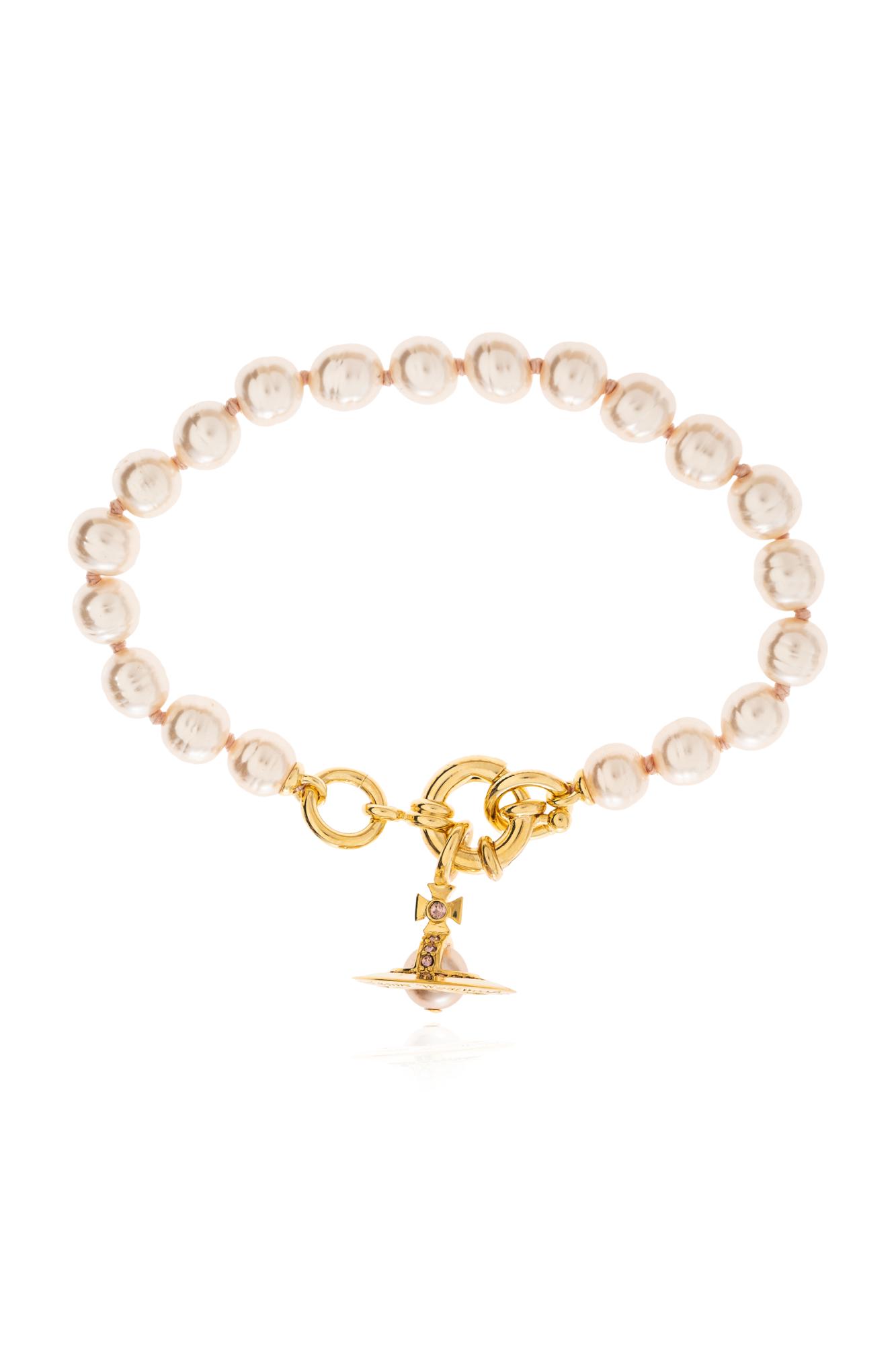 ブレスレット Vivienne Westwood Gold Balbina Bracelet With Pearl 12769116-1344844629938567.jpg