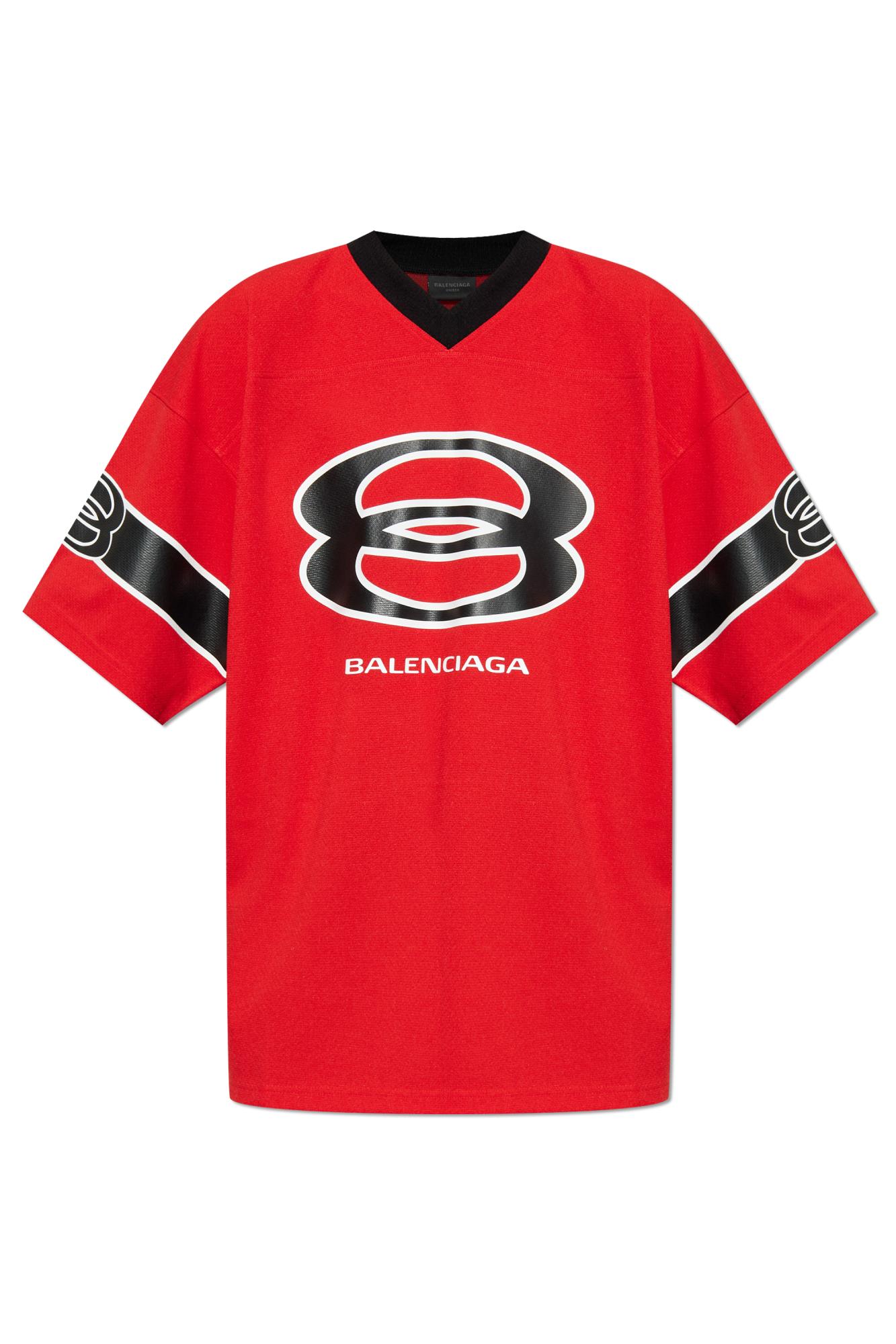 Balenciaga T-Shirt With Print in Red for Men | Lyst