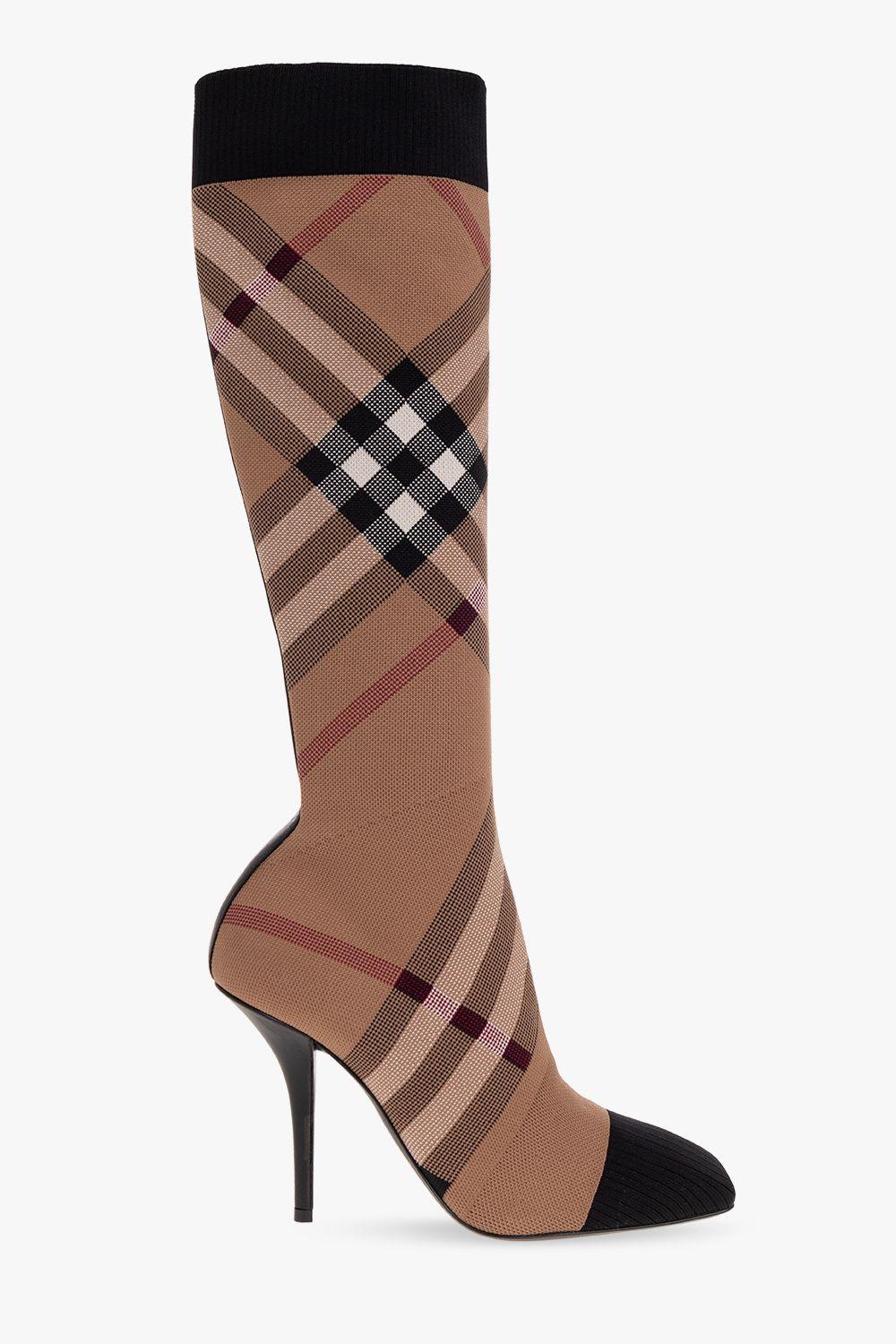 Burberry high heel boots hotsell
