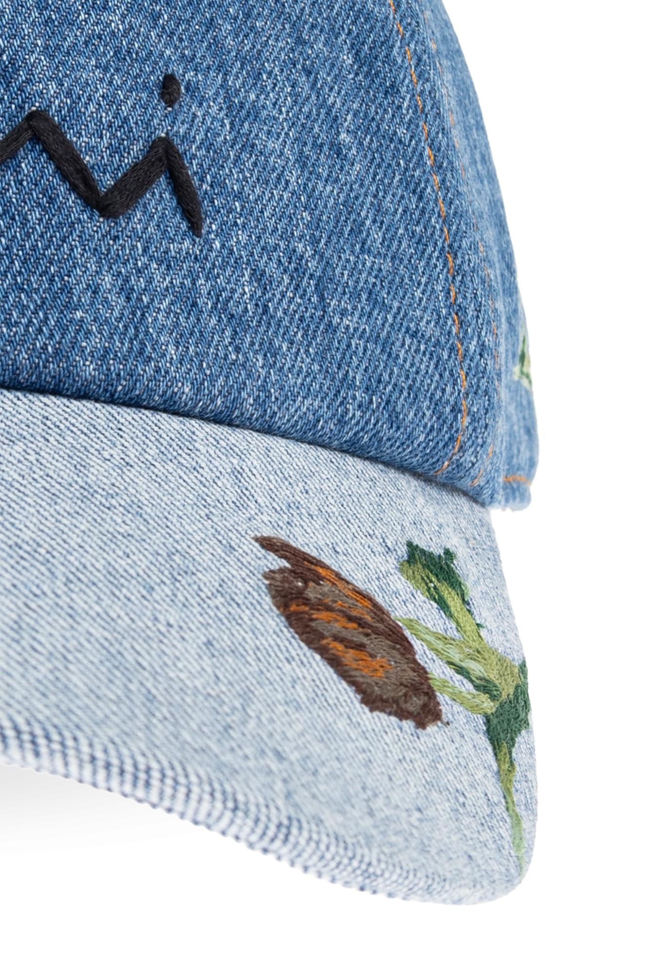 Marni Denim Baseball Cap in Blue | Lyst