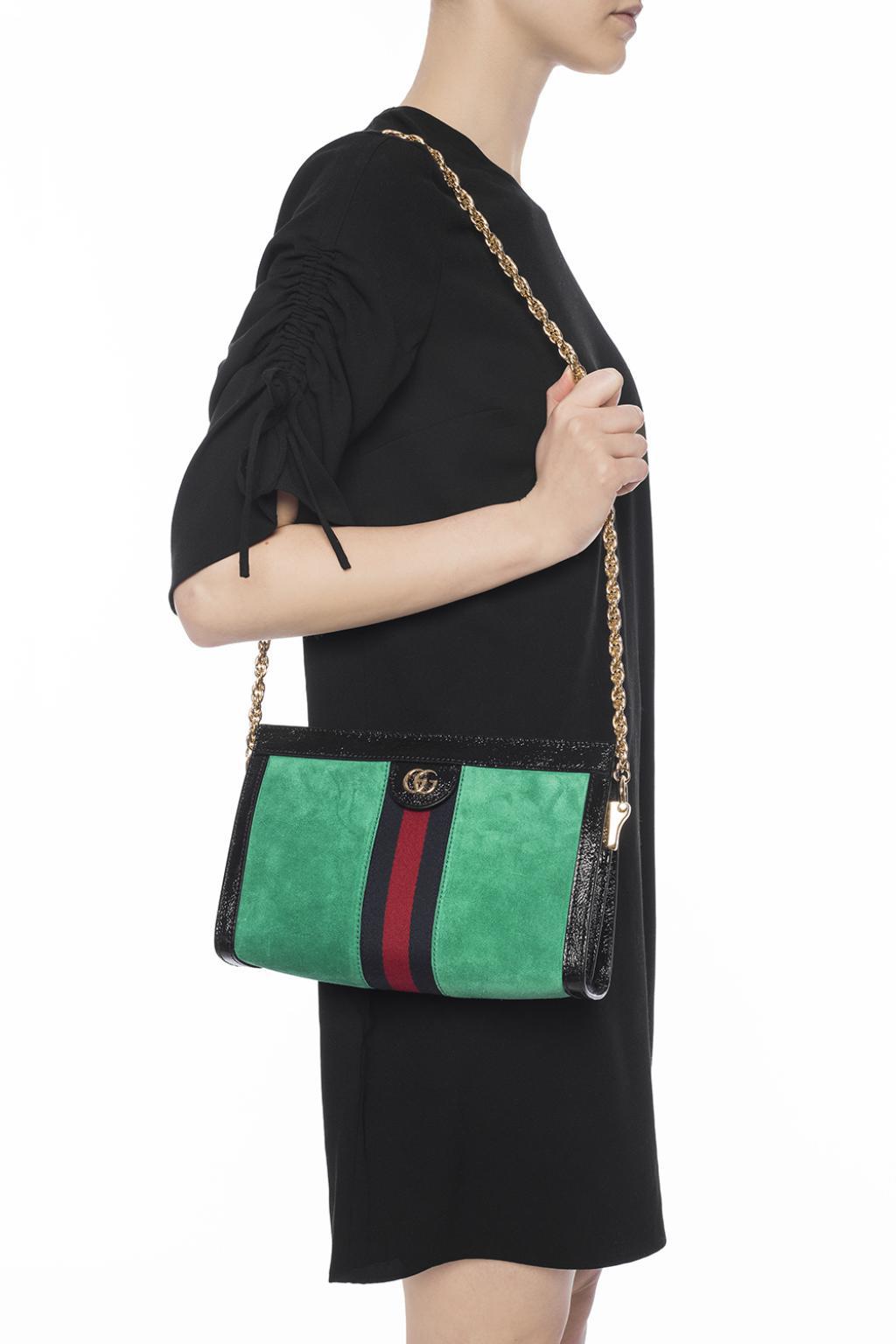 Gucci Ophidia Small Suede Shoulder Bag 