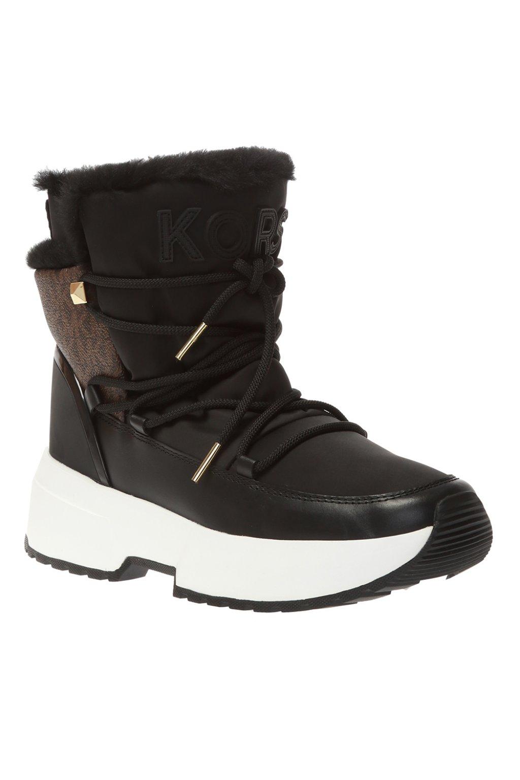 Michael Kors 'cassia' Snow Boots in Black | Lyst