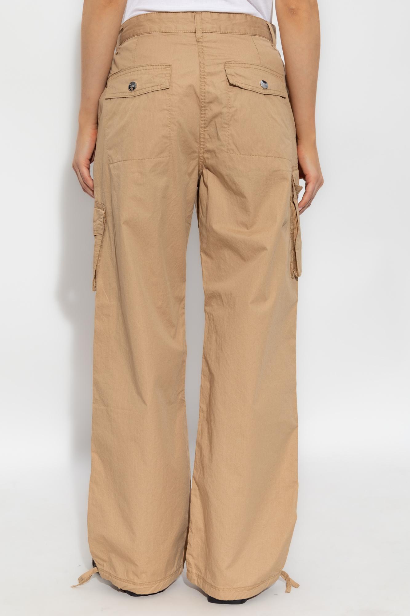 パンツ GANNI Stretch Shell Elasticated Cargo Pants Black Black Nylon Elasticated Trousers | GANNI
