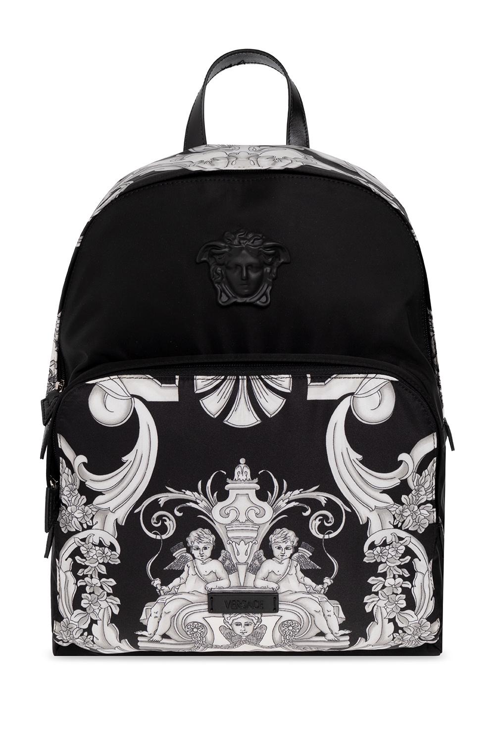 Versace Backpack With 'baroque' Pattern 