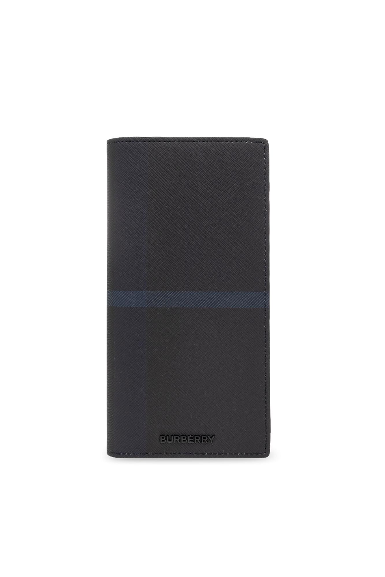 Check Card Case in Navy - Men | Burberry® Official