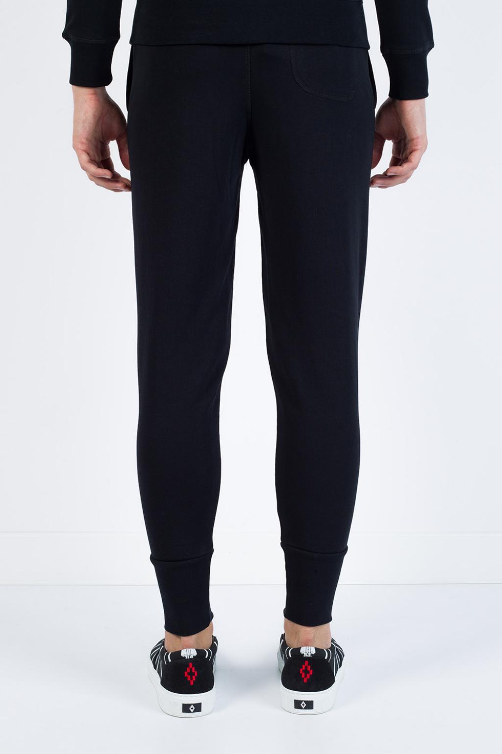 DIESEL Cotton Logo-printed Sweatpants in Black for Men - Lyst