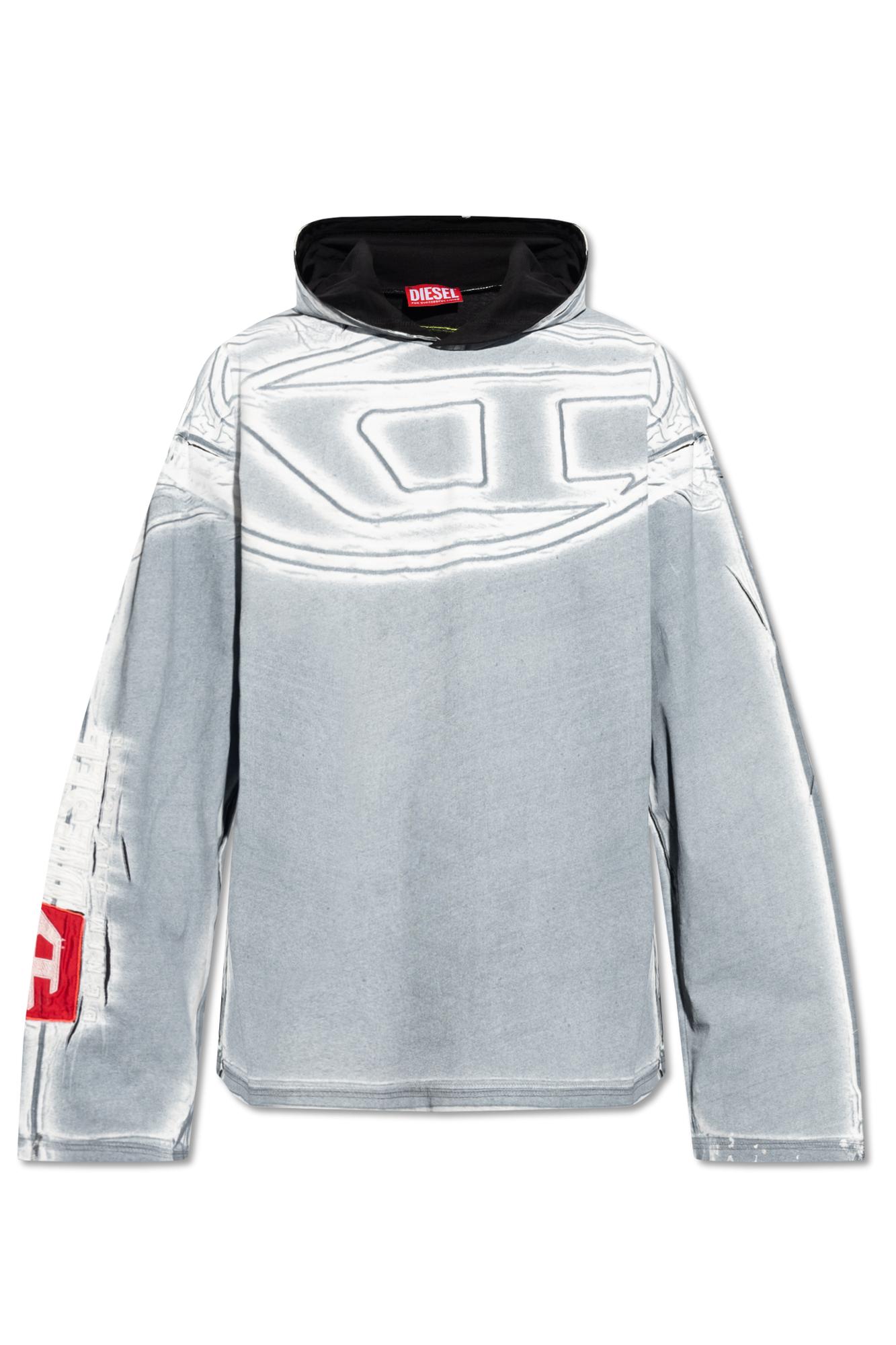 DIESEL t ox hood ls Hoodie in Gray for Men Lyst