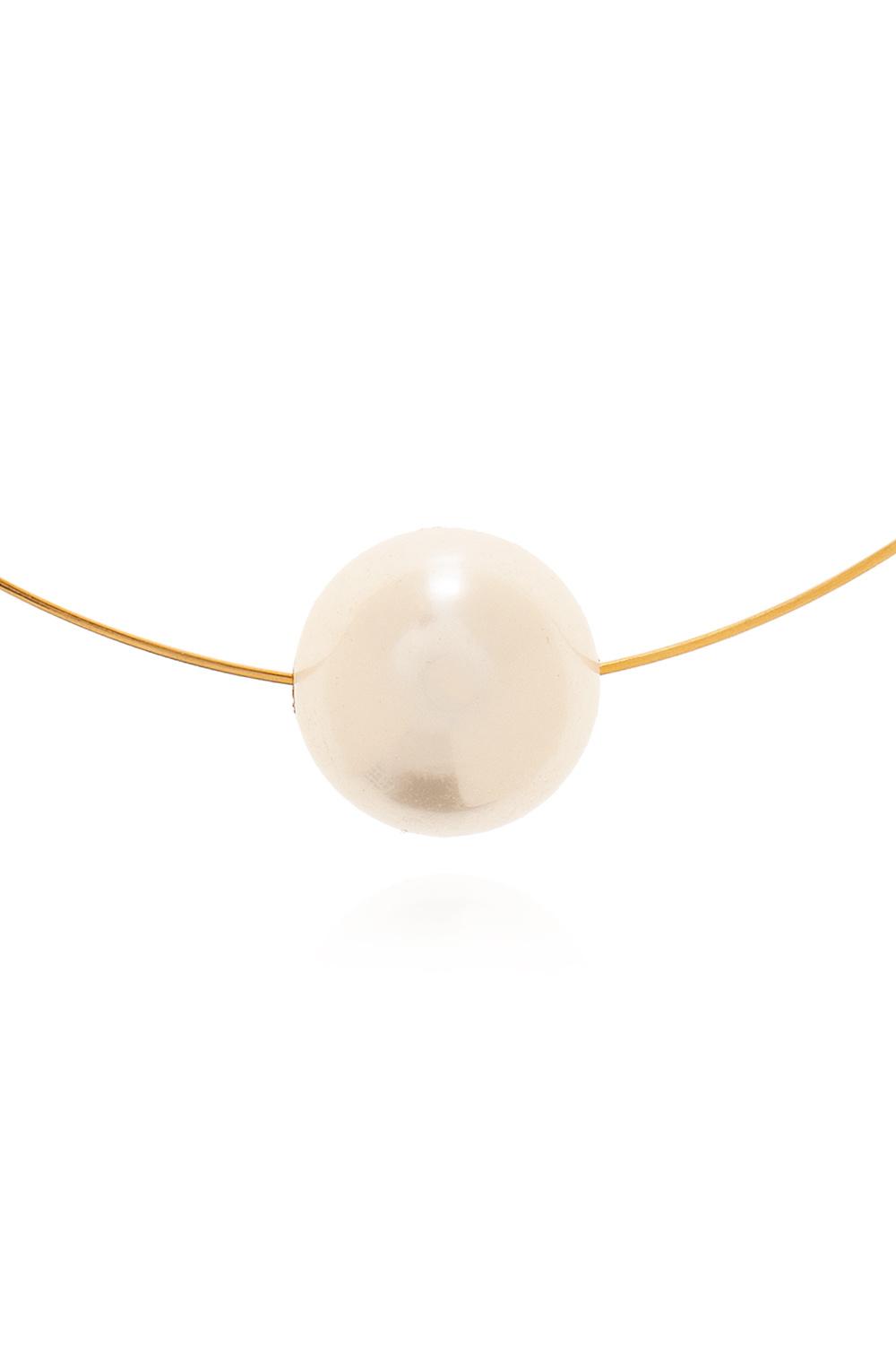 Jil Sander pearl-embellished necklace - White