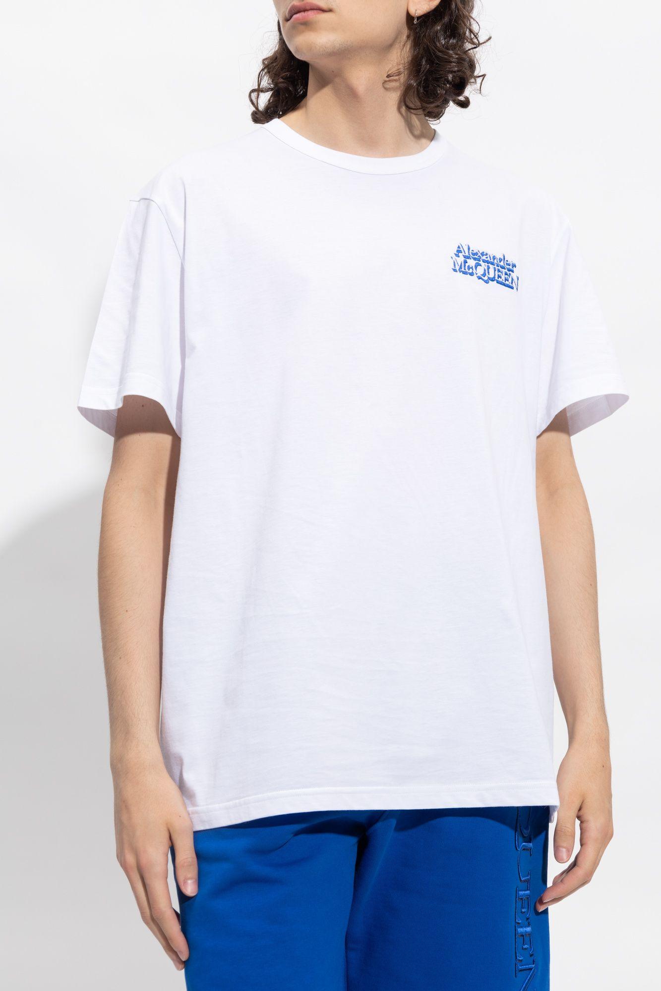 Alexander McQueen T-shirt With Logo in White | Lyst