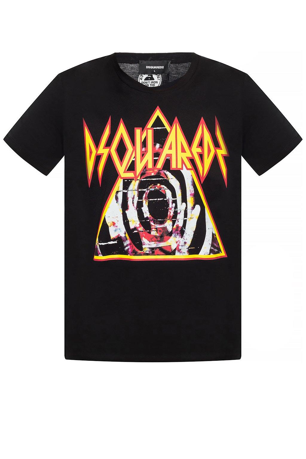 DSquared² Def Leppard T Shirt in Black for Men | Lyst UK