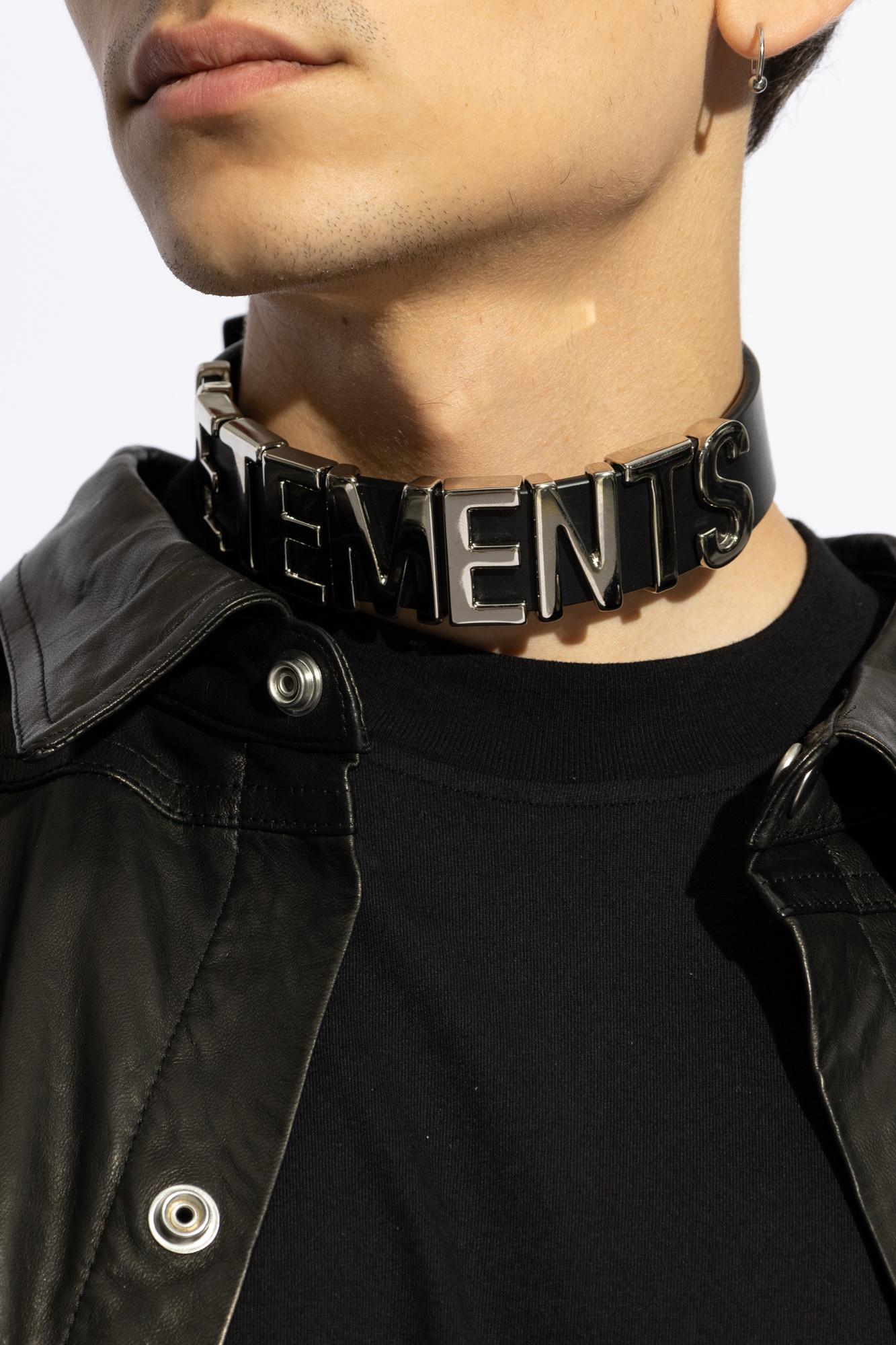 Vetements Logo Choker in Black | Lyst