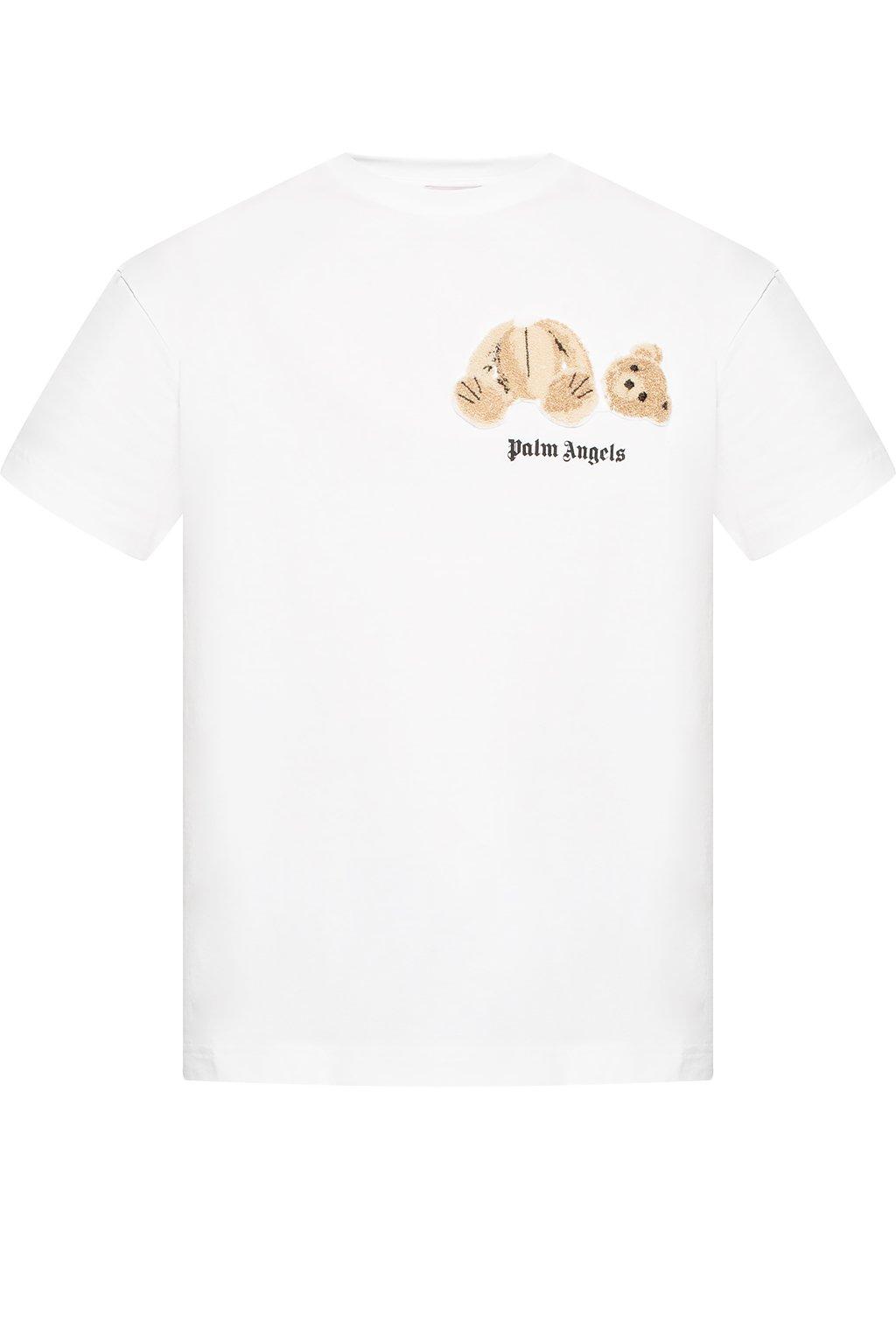 Palm Angels Cotton Teddy Bear T-shirt in White for Men | Lyst