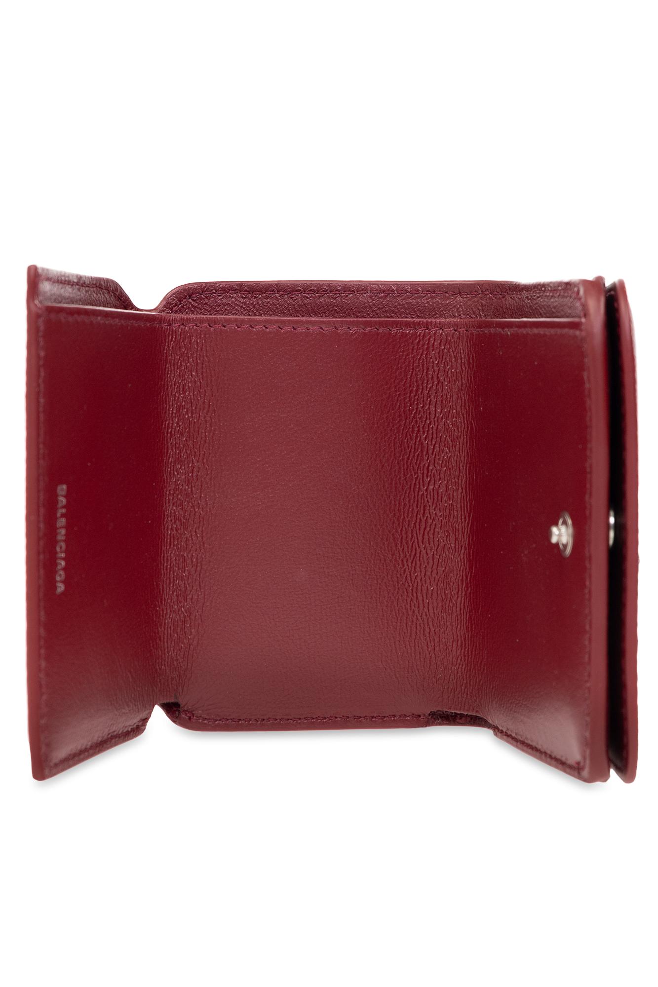 Balenciaga red wallet sale