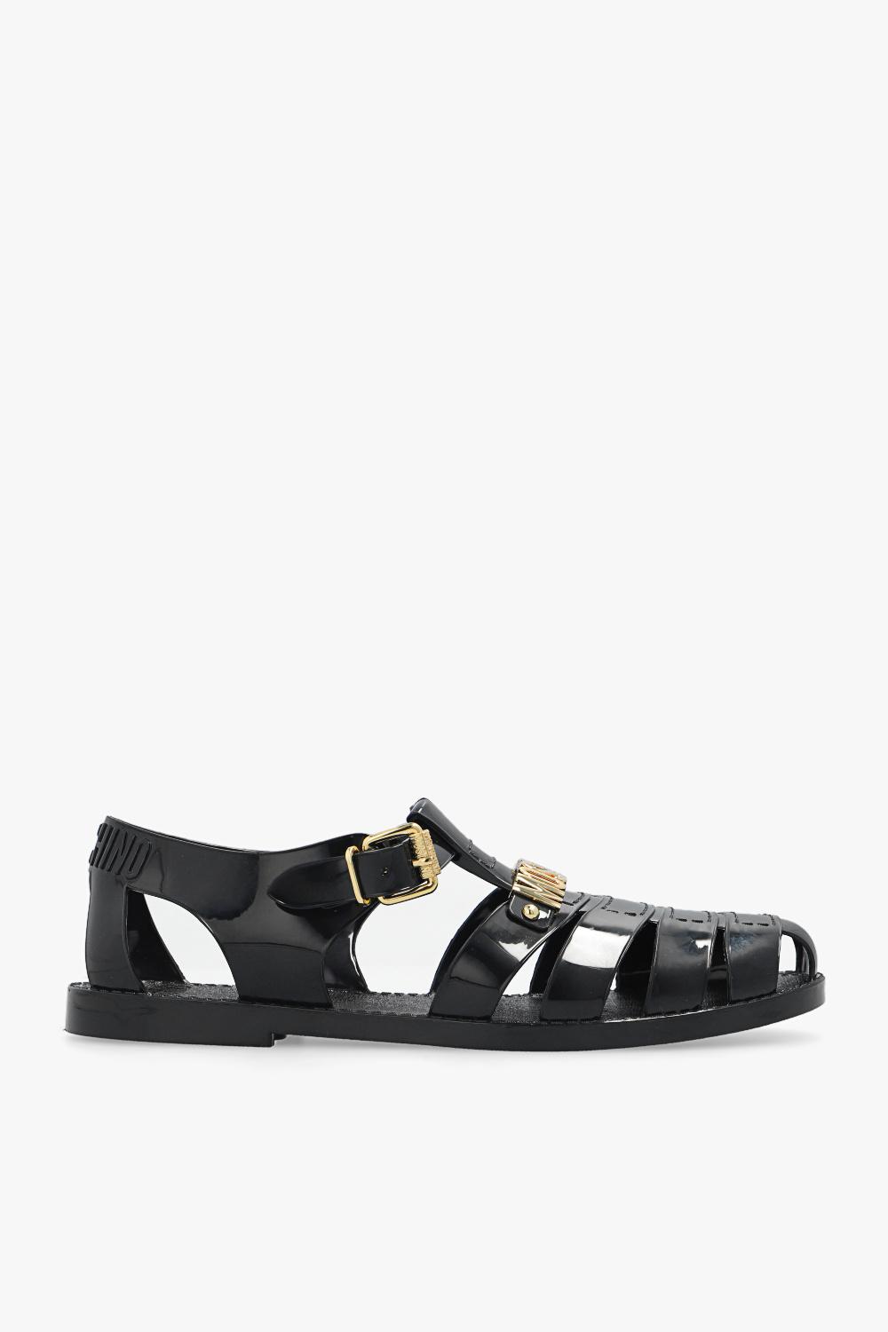Moschino Rubber Sandals in Black for Men | Lyst