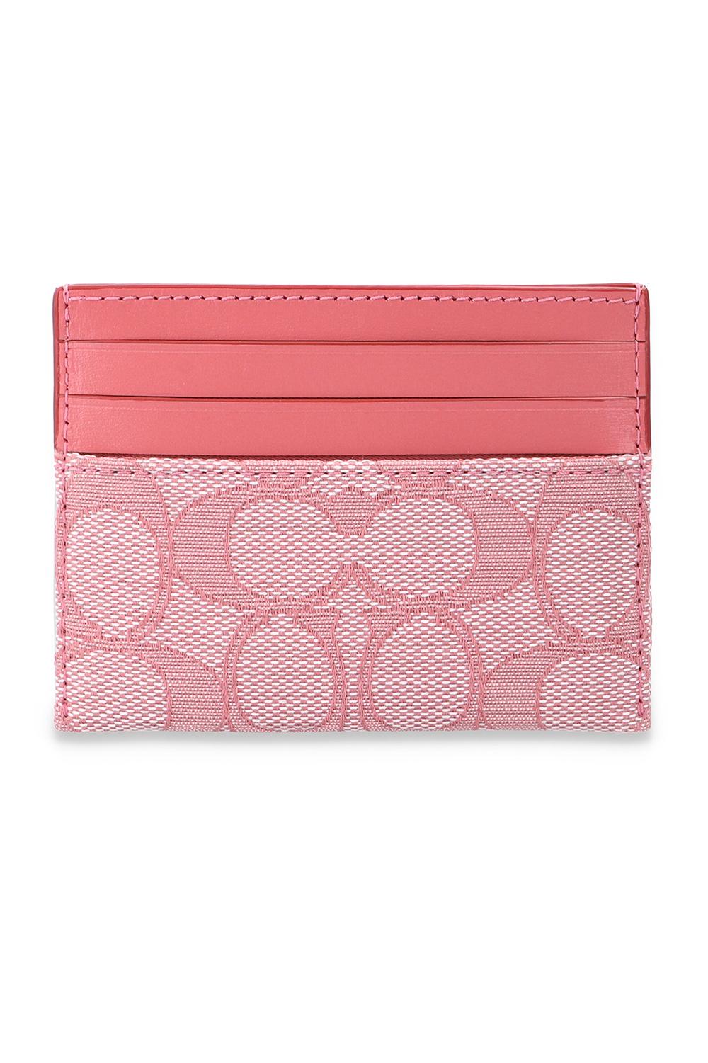 COACH Card Holder Pink | Lyst