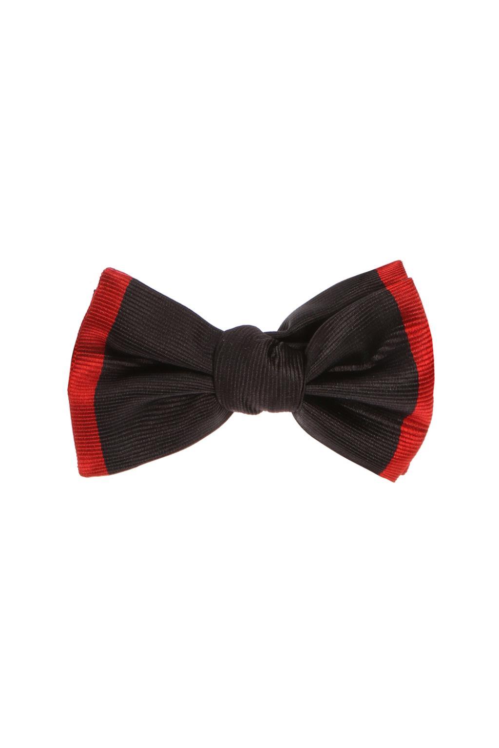 Gucci Silk Bow-tie in Black for Men - Lyst