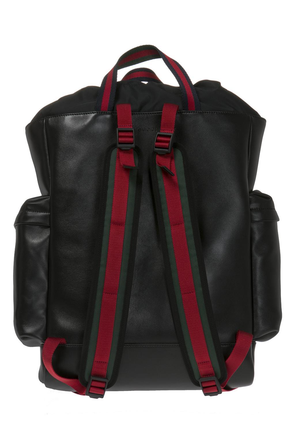 Gucci Snake Leather Backpack in Black - Lyst