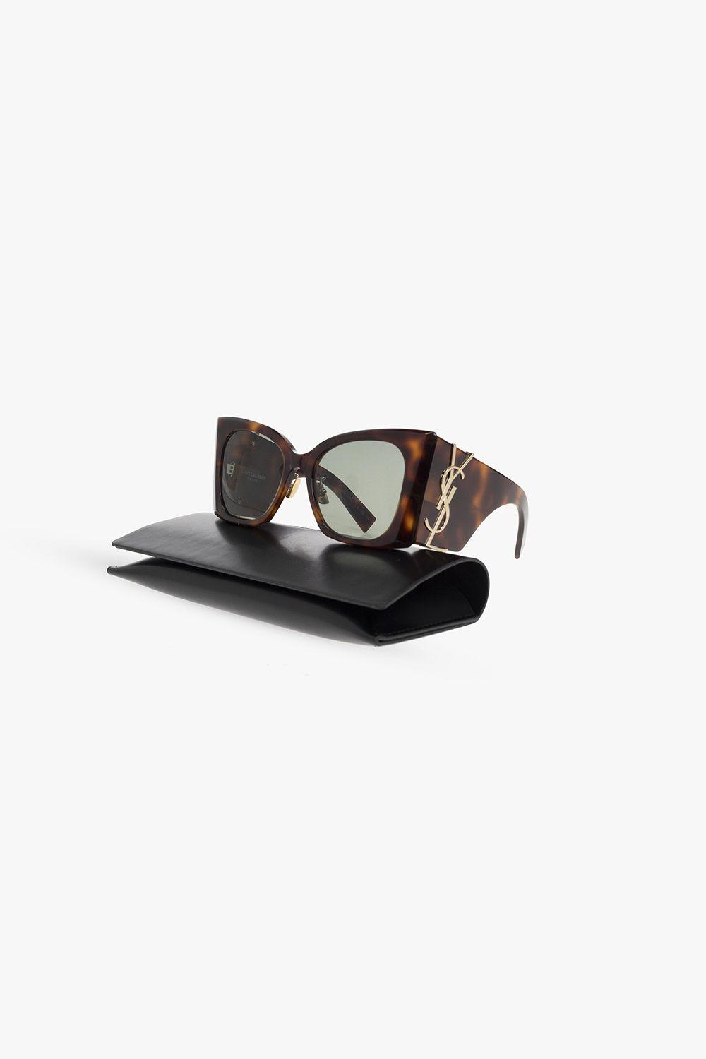 Saint Laurent 'sl M119 Blaze' Sunglasses in Brown | Lyst