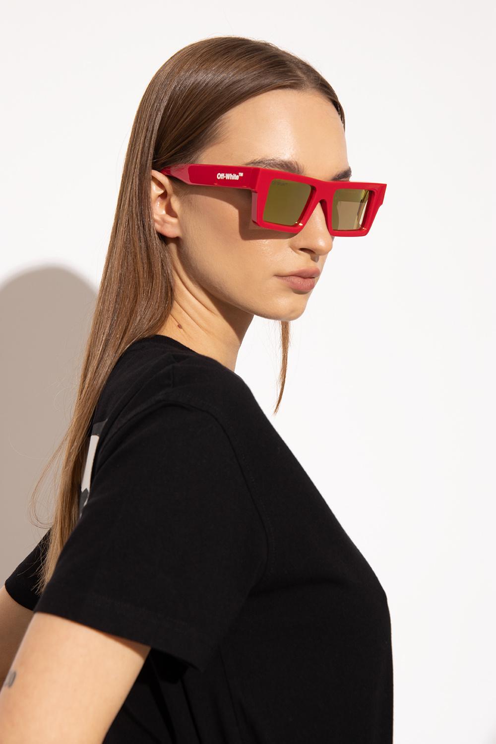Off-White c/o Virgil Abloh 'nassau' Sunglasses Unisex in Red | Lyst