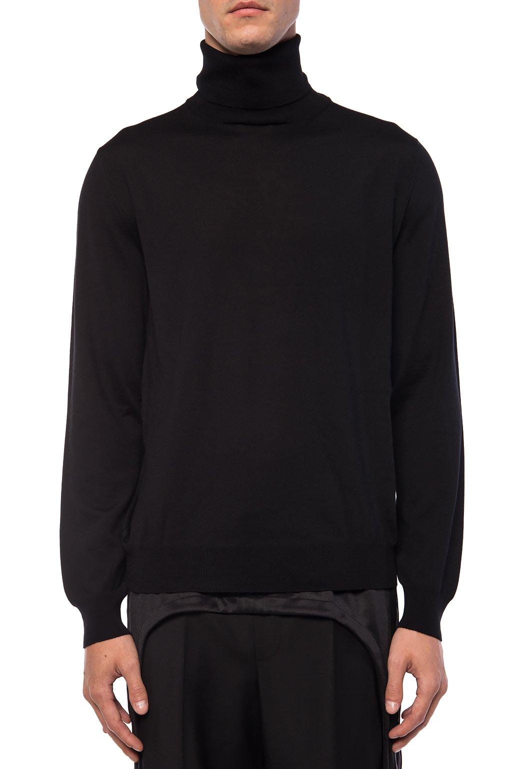 balenciaga logo turtleneck sweater