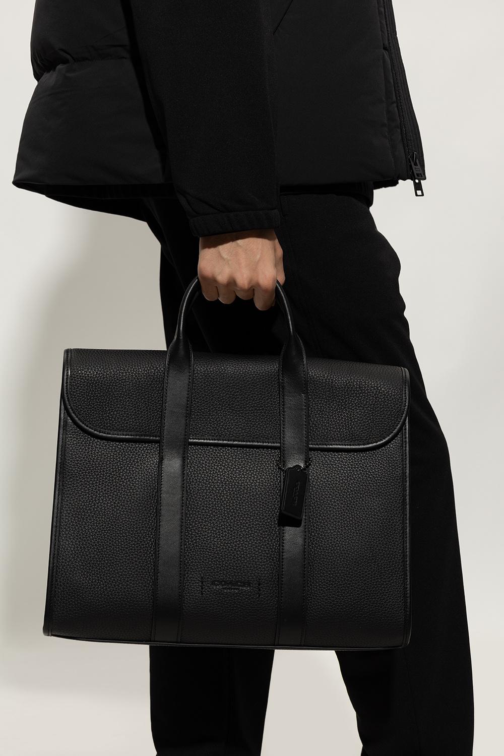 COACH Leather Shoulder Bag in Black for Men Lyst