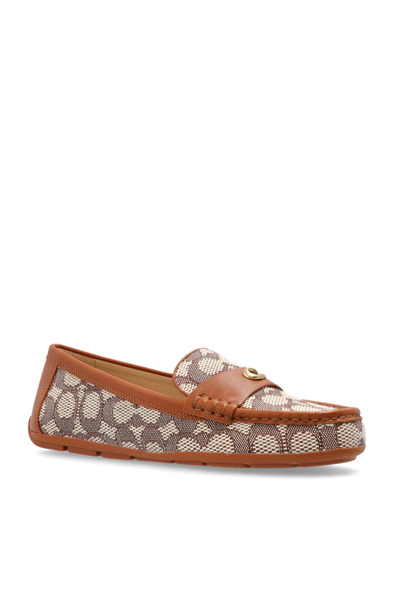 COACH モノグラムローファー ブラウン COACH Loafers With Monogram in Brown | Lyst