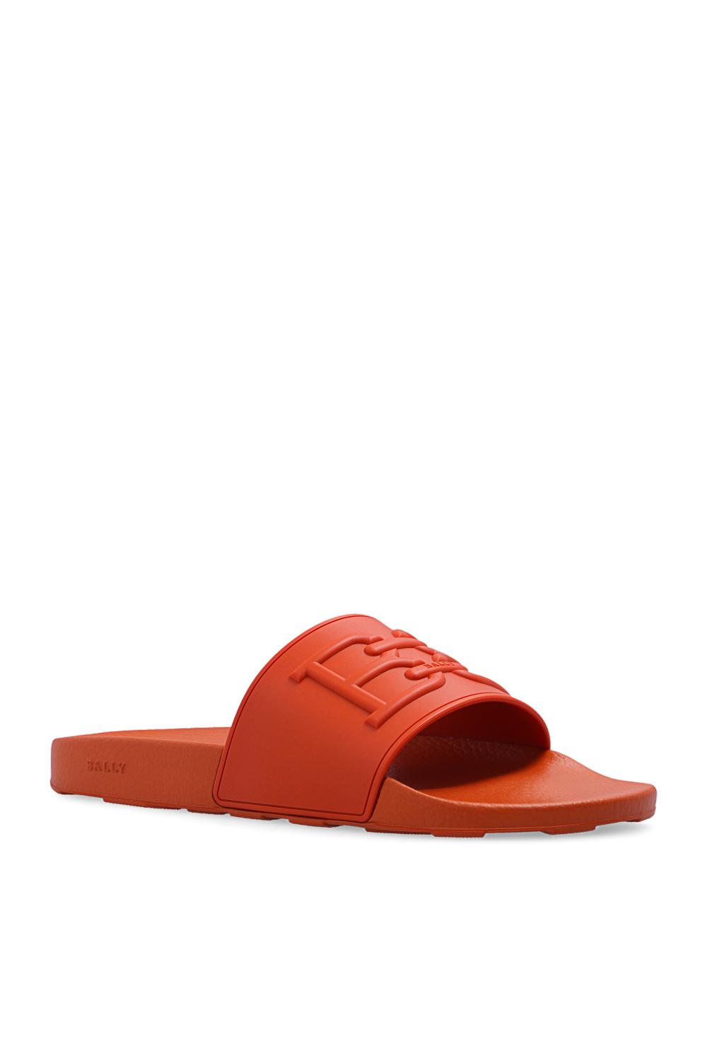 Bally 'scotty' Rubber Slides in Orange 