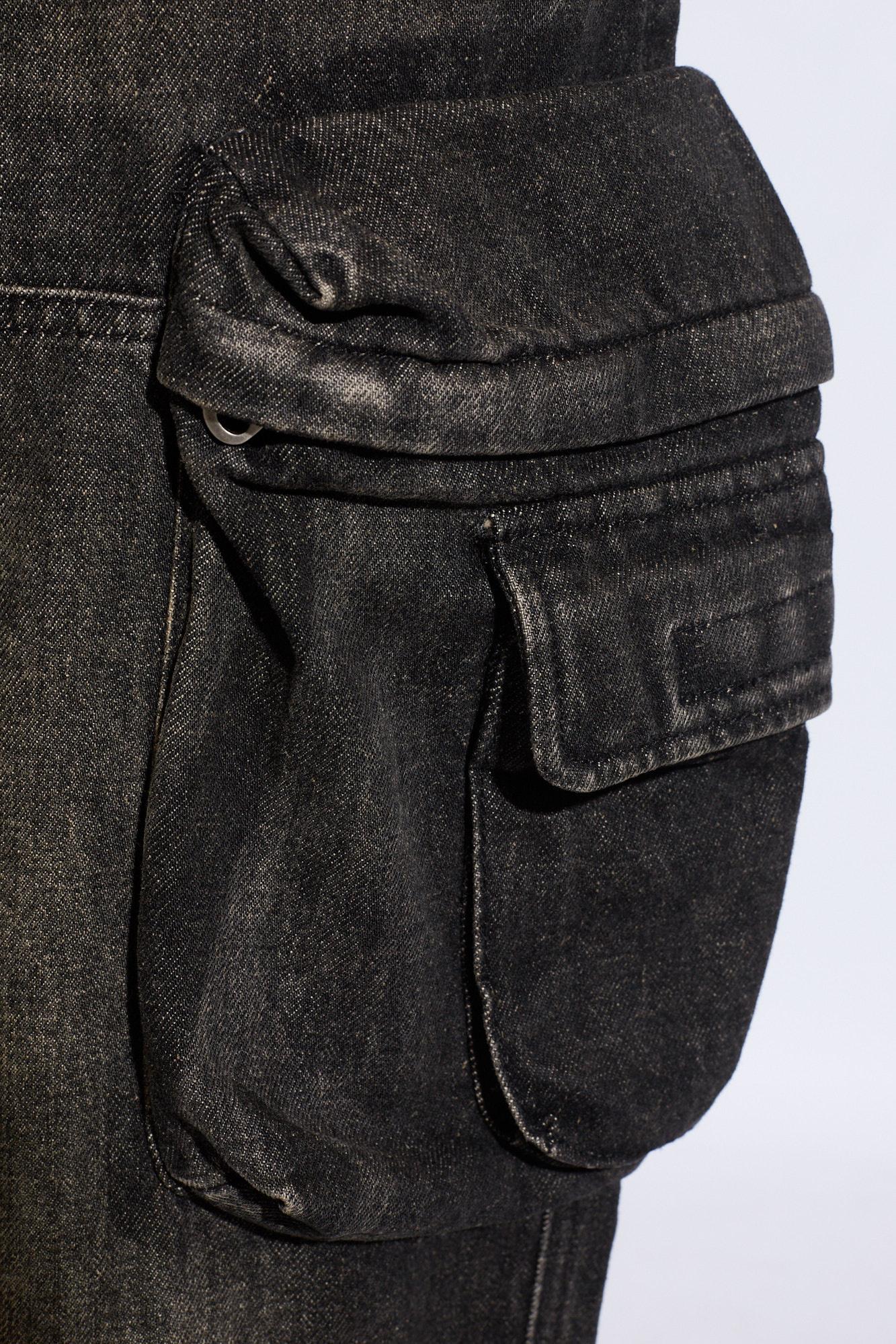 DIESEL 'd-fish-cargo-s' Jeans, in Black for Men | Lyst
